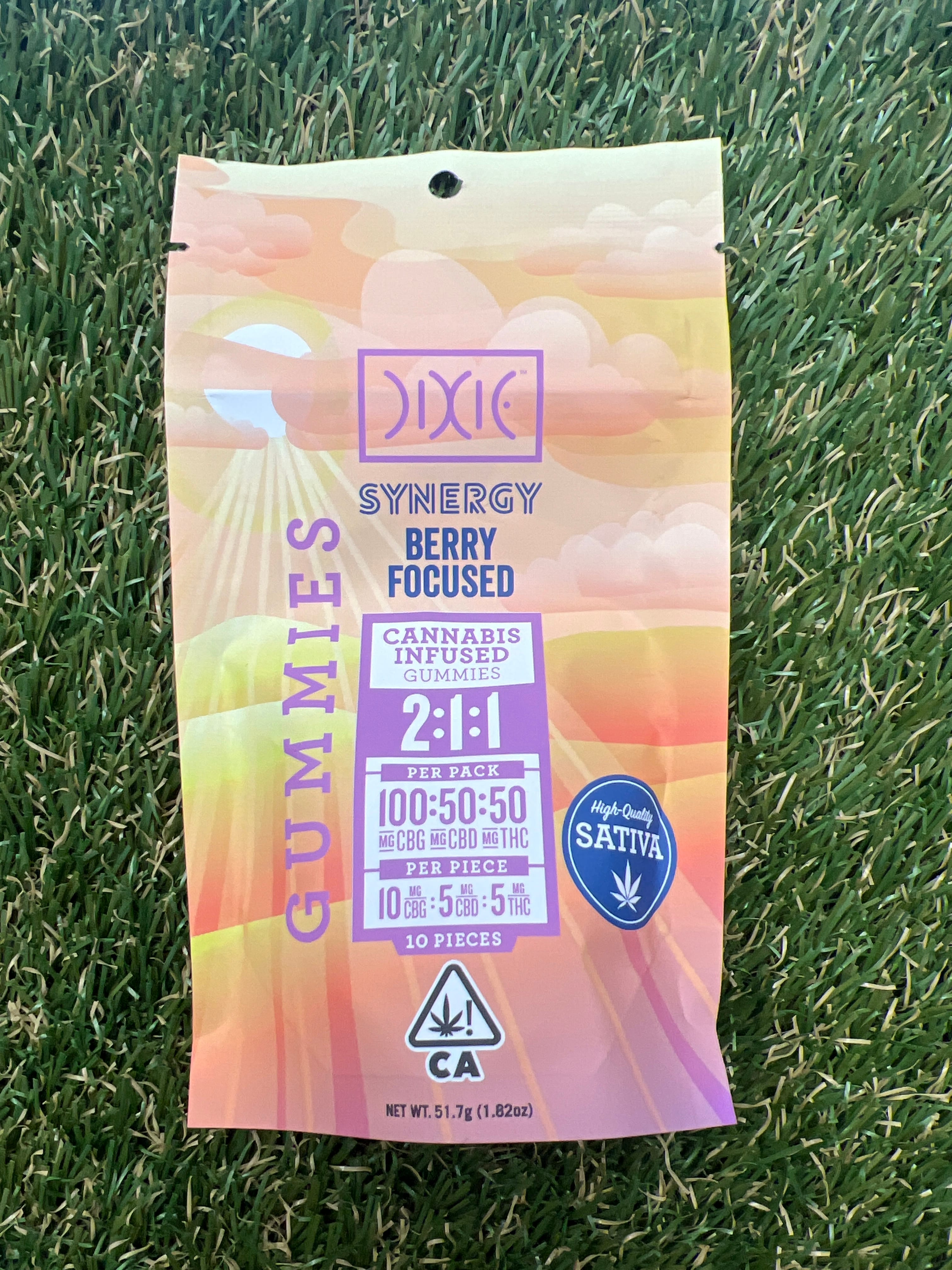 BERRY FOCUSED 10MG:5MG:5MG CBG:CBD:THC - Dixie -  - $16.12 - Edible (weight - each)