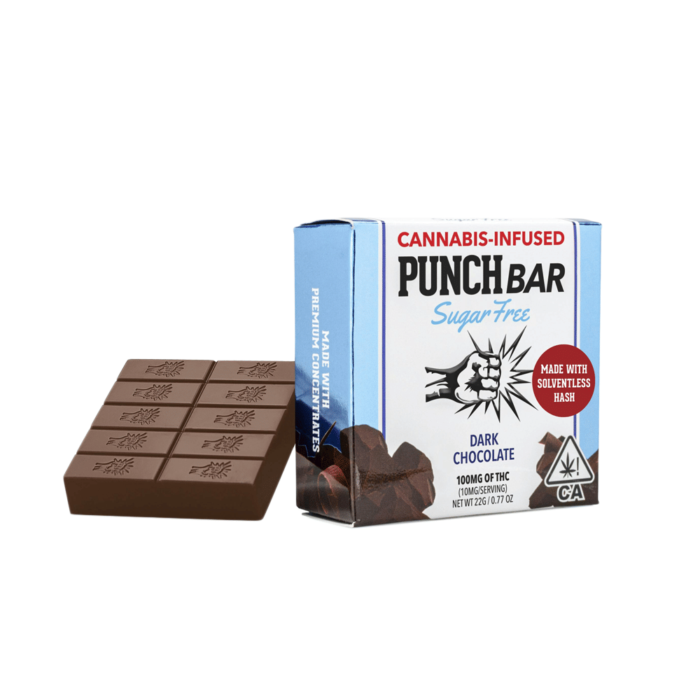 Sugar Free Dark Chocolate Bar (100Mg) - Punch Edibles & Extracts - null - $15 - Edible