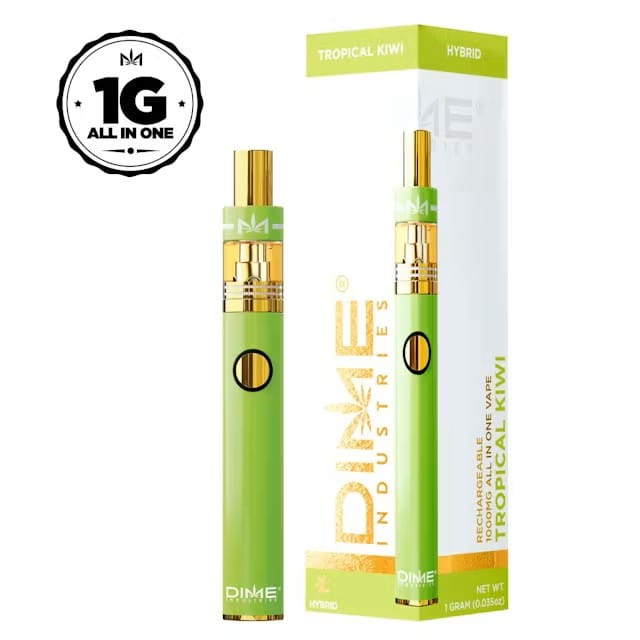 Tropical Kiwi 1g All In One Vape - Dime Industries -  - $32 - Ready To Use Vapes