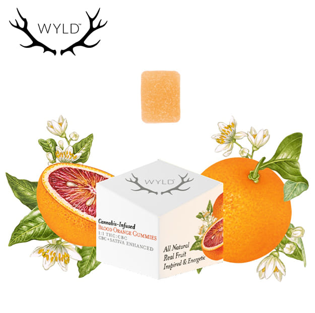 WYLD - Blood Orange Gummies 1:1 - 100mg THC / 100mg CBC - WYLD -  - $14.99 - Edibles