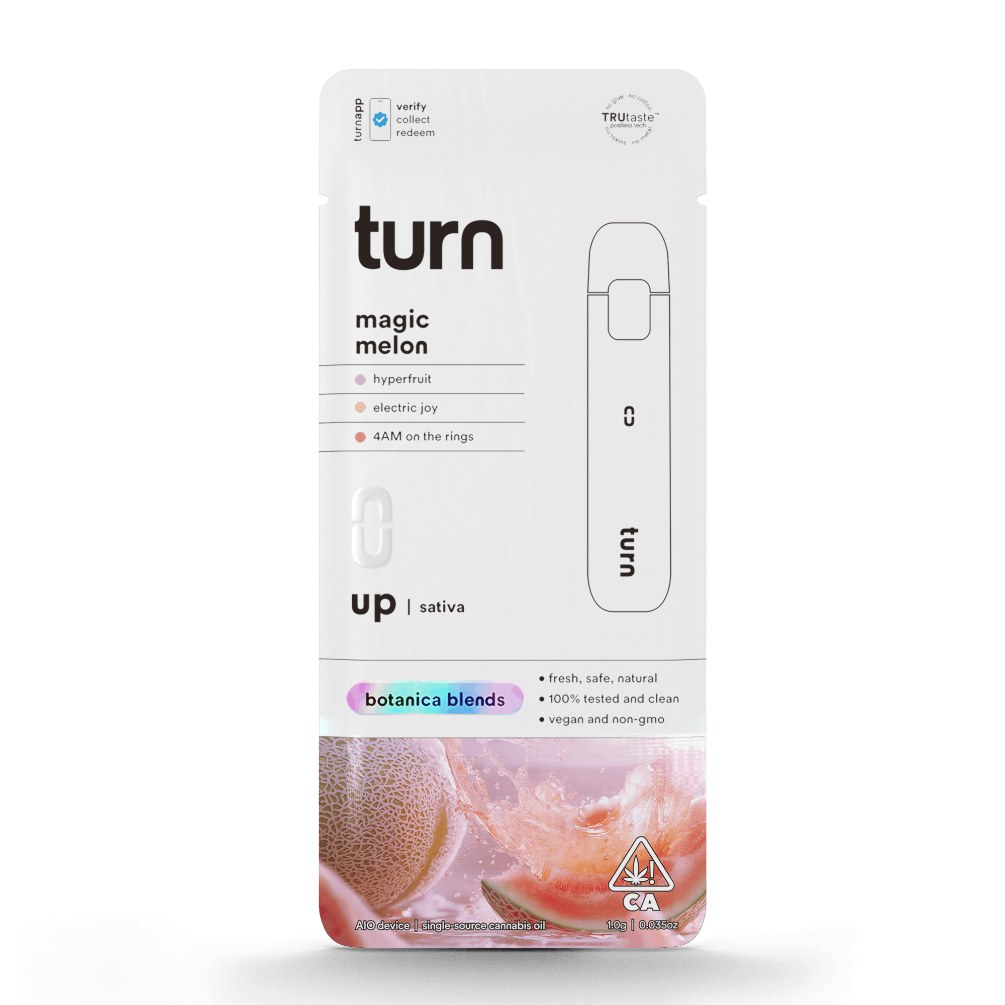 Turn Up Botanica Blends AIO| 1g - Magic Melon - Sativa - Turn -  - $27 - All-In-Ones