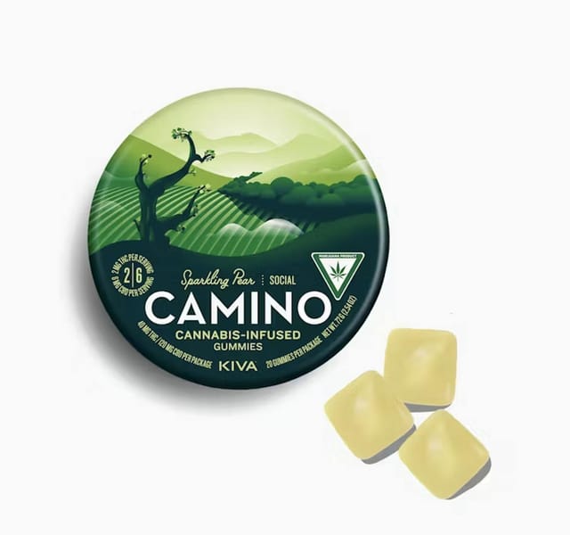 Camino - Sparkling Pear (Social) Gummies 1:3 THC:CBD