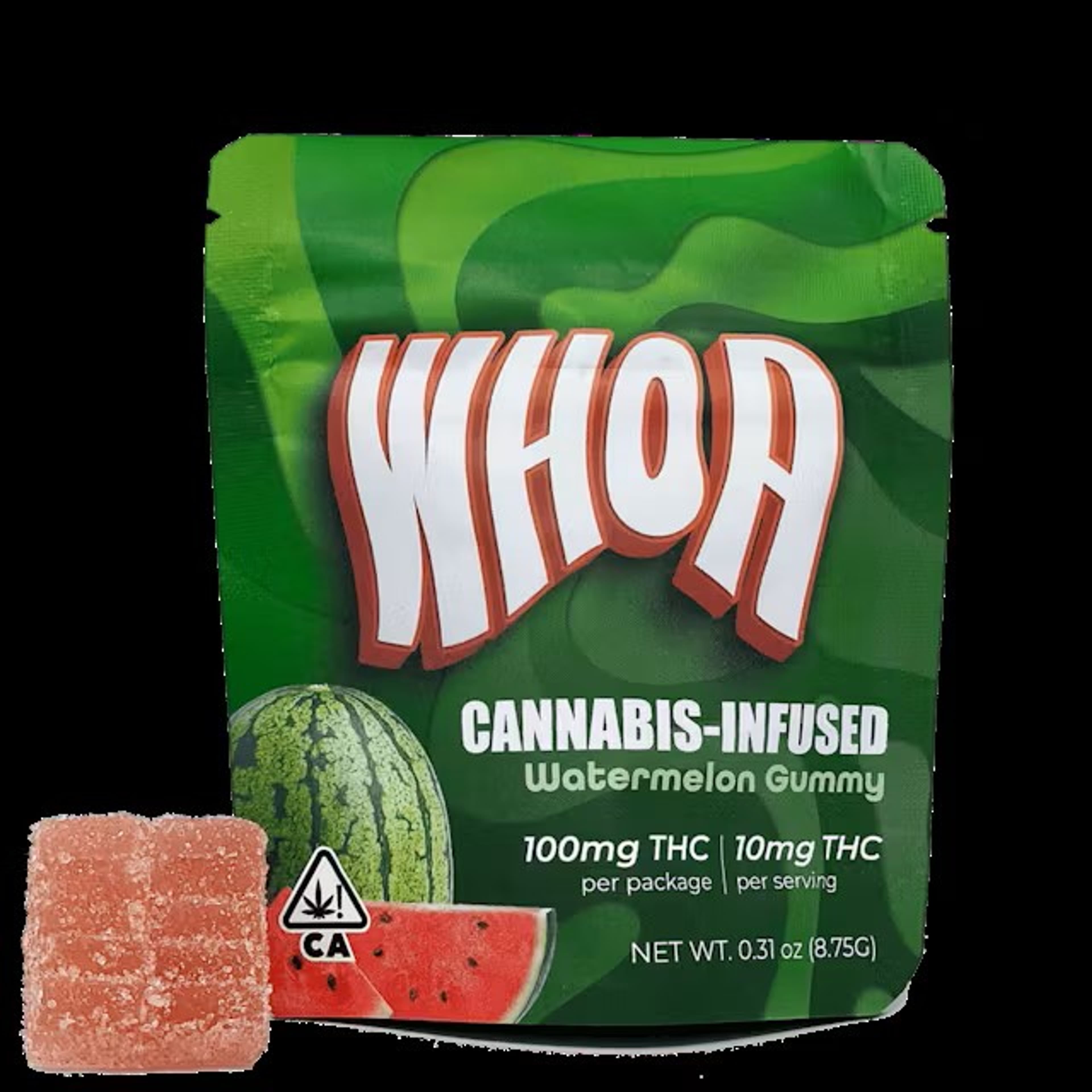 Watermelon Gummy 100mg - WHOA - null - $5 - Edible