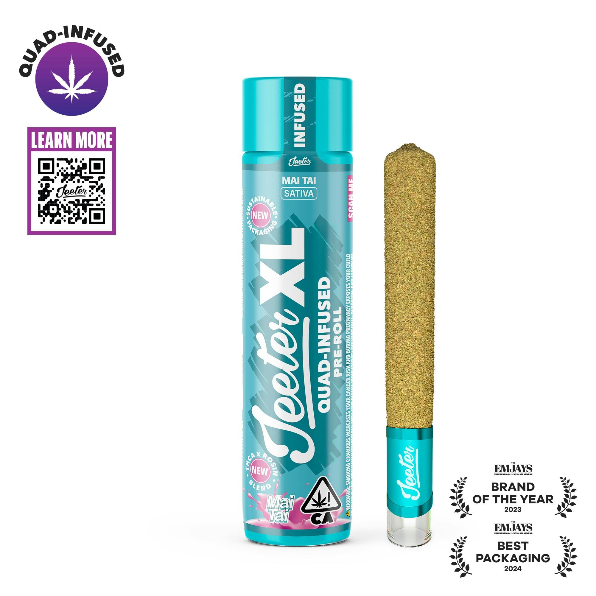 Mai Tai XL | Quad-Infused  2g - Jeeter -  - $18 - Pre-Rolls