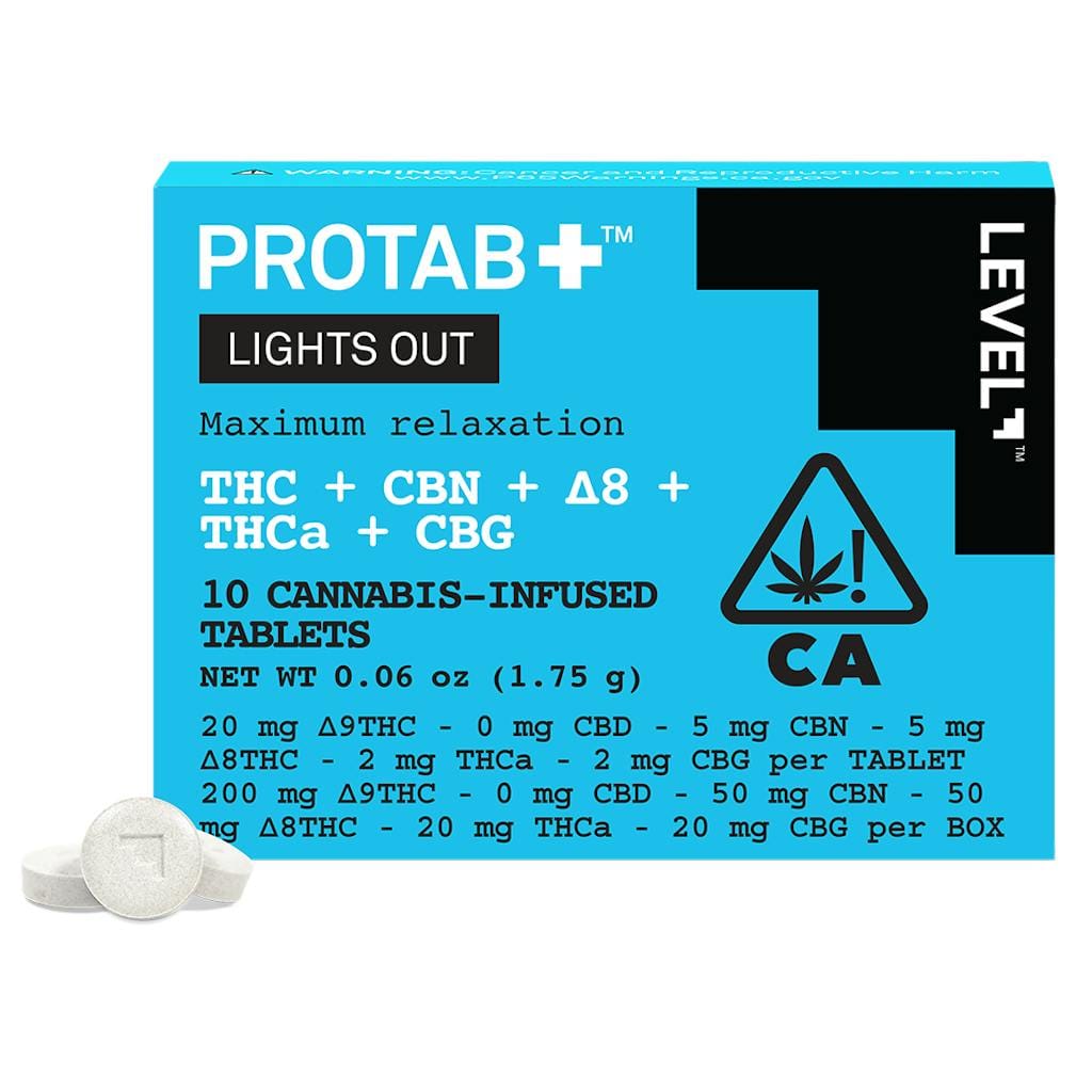Lights Out Protab - 250mg - Level - Pro - Light Out - $30 - Edibles