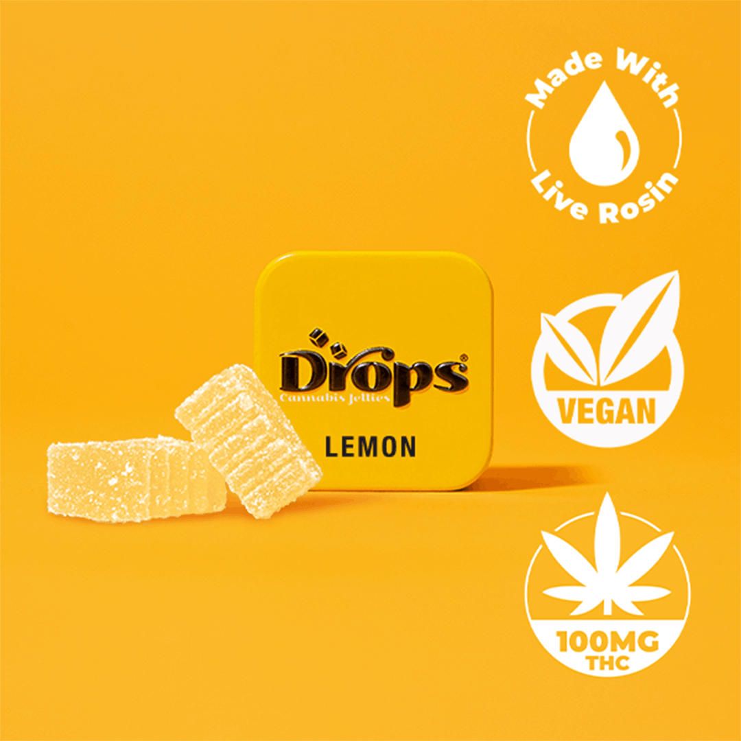 Lemon 1pk 100mg - GUMMY - DROPS -  - $7.01 - Edible (weight - each)