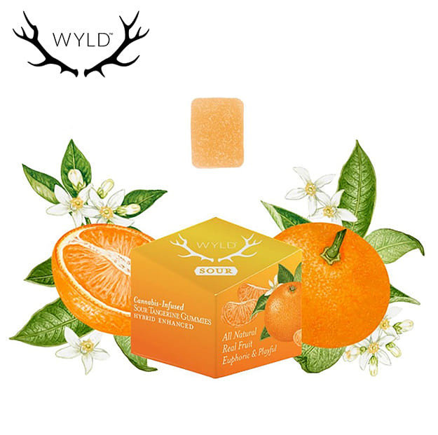WYLD - Sour Tangerine Gummies - 100mg - WYLD -  - $12.99 - Edibles