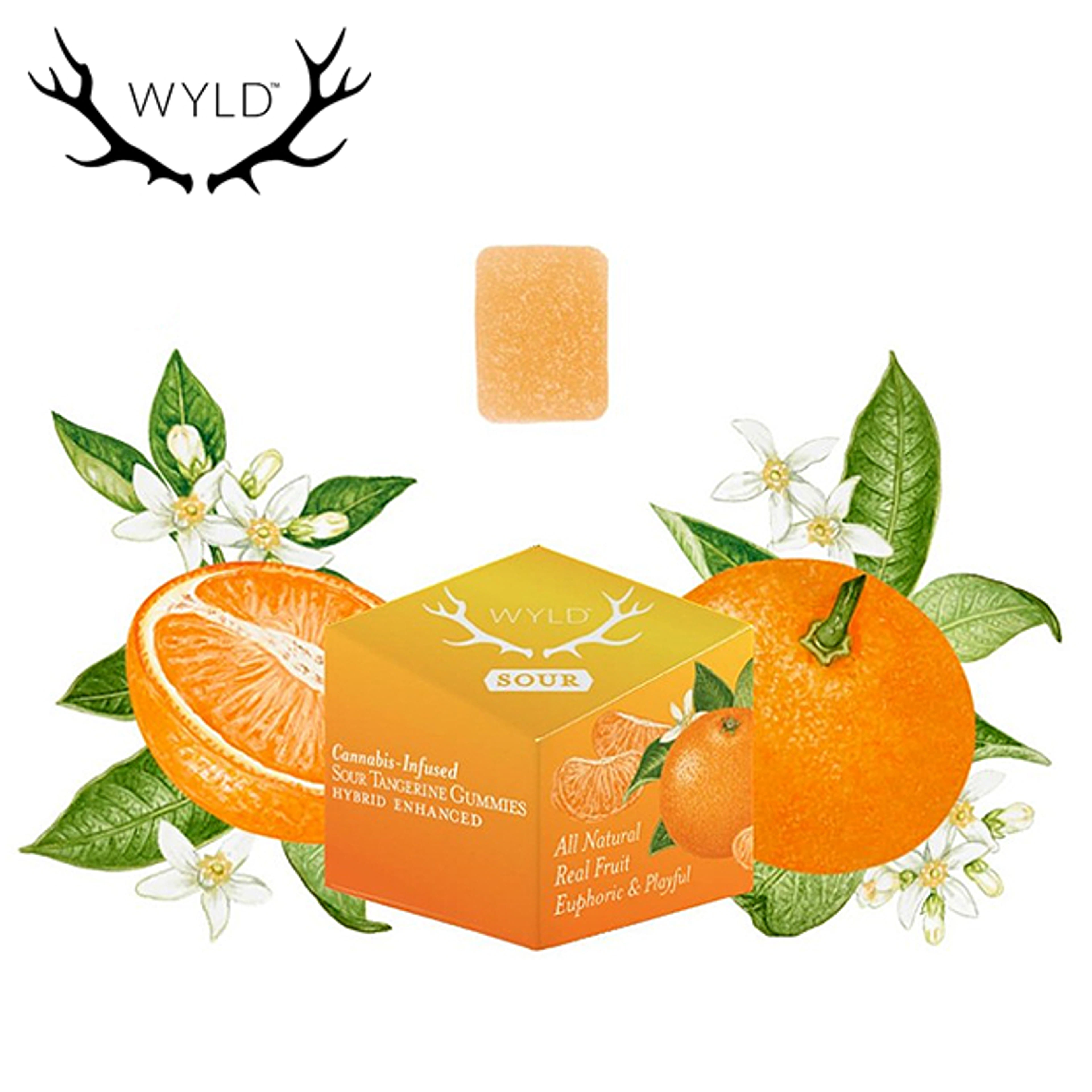 WYLD - Sour Tangerine Gummies - 100mg - WYLD - - $12.99 - Edibles