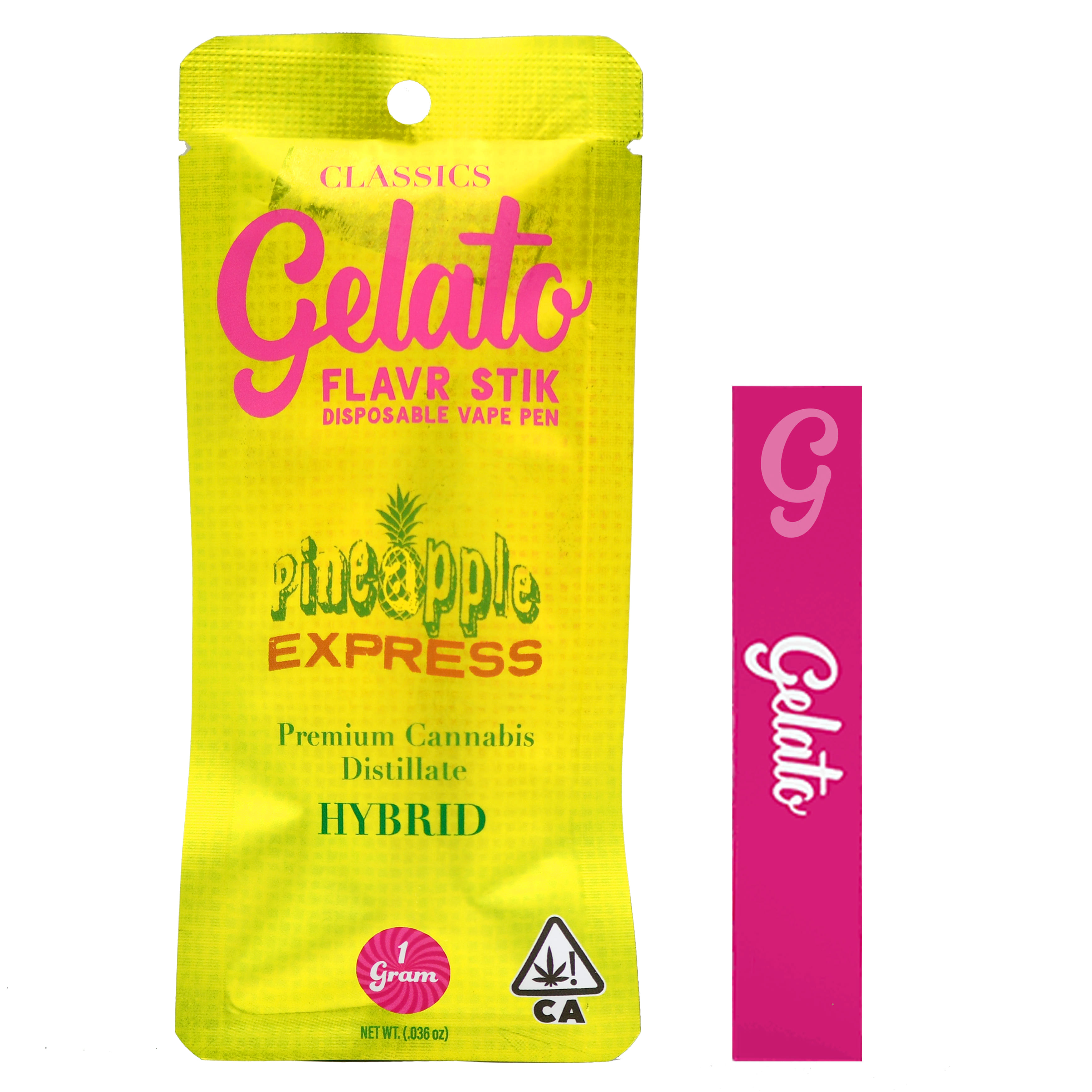 Pineapple Express (H) - Classic 1g AIO - Gelato Canna Co. - Pineapple Express (H) - $22 - Cartridges