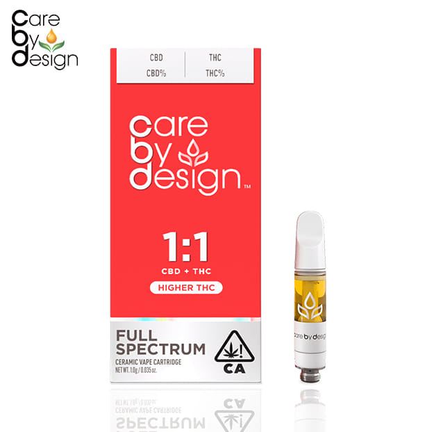 Care By Design - 1:1 CBD/THC Full Spectrum Vape - 1g - Care By Design -  - $43.99 - 510 Cartridges