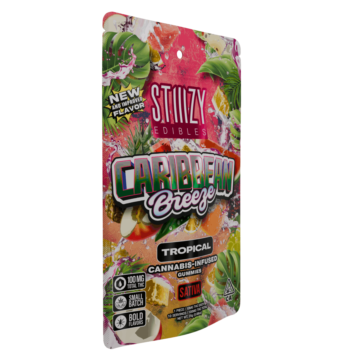 - CARIBBEAN BREEZE - 100MG TROPICAL EDIBLES - STIIIZY -  - $8.64 - Edibles