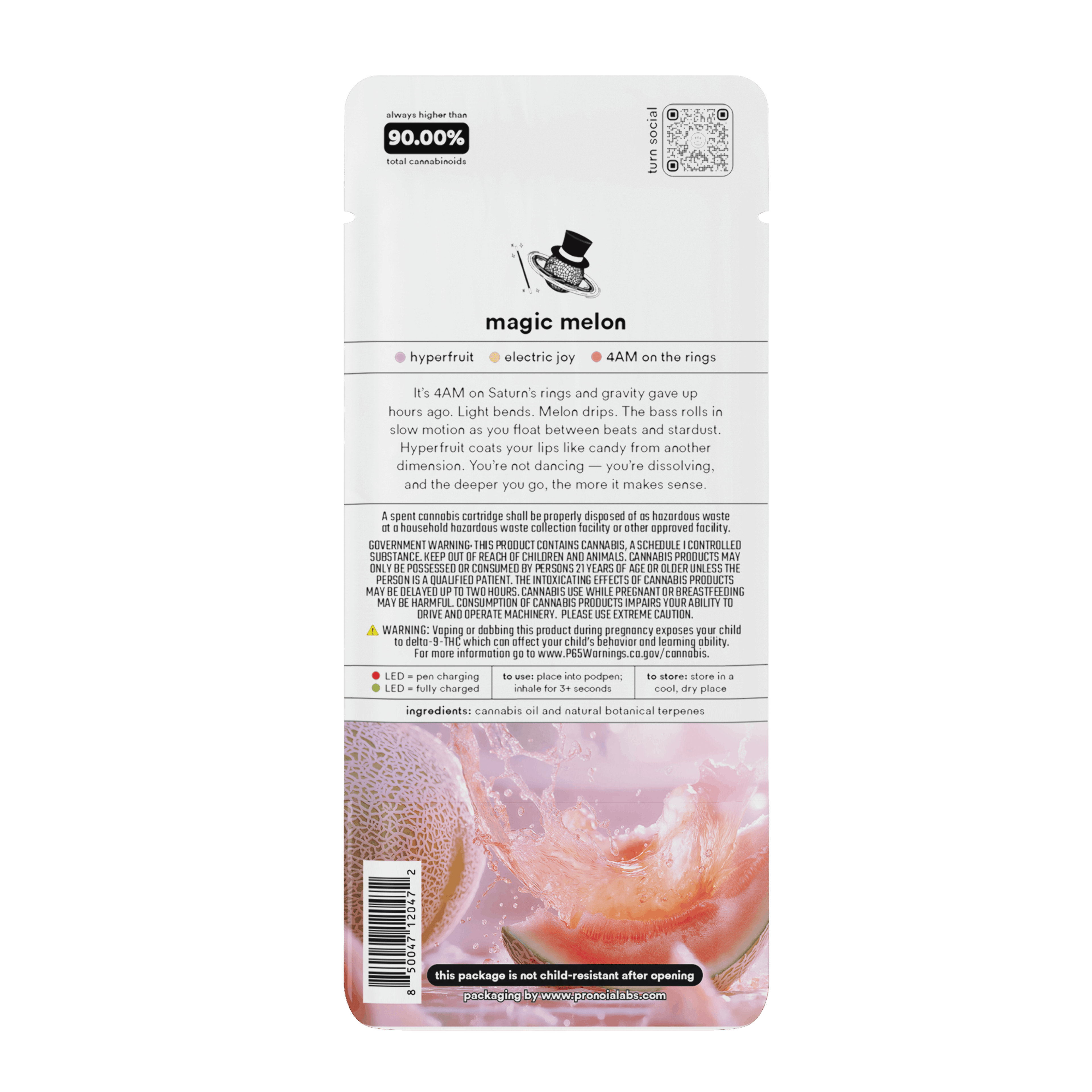 Turn Up Botanica Blends POD | 1g - Magic Melon - Satin - Turn - - $26 - Vape Carts