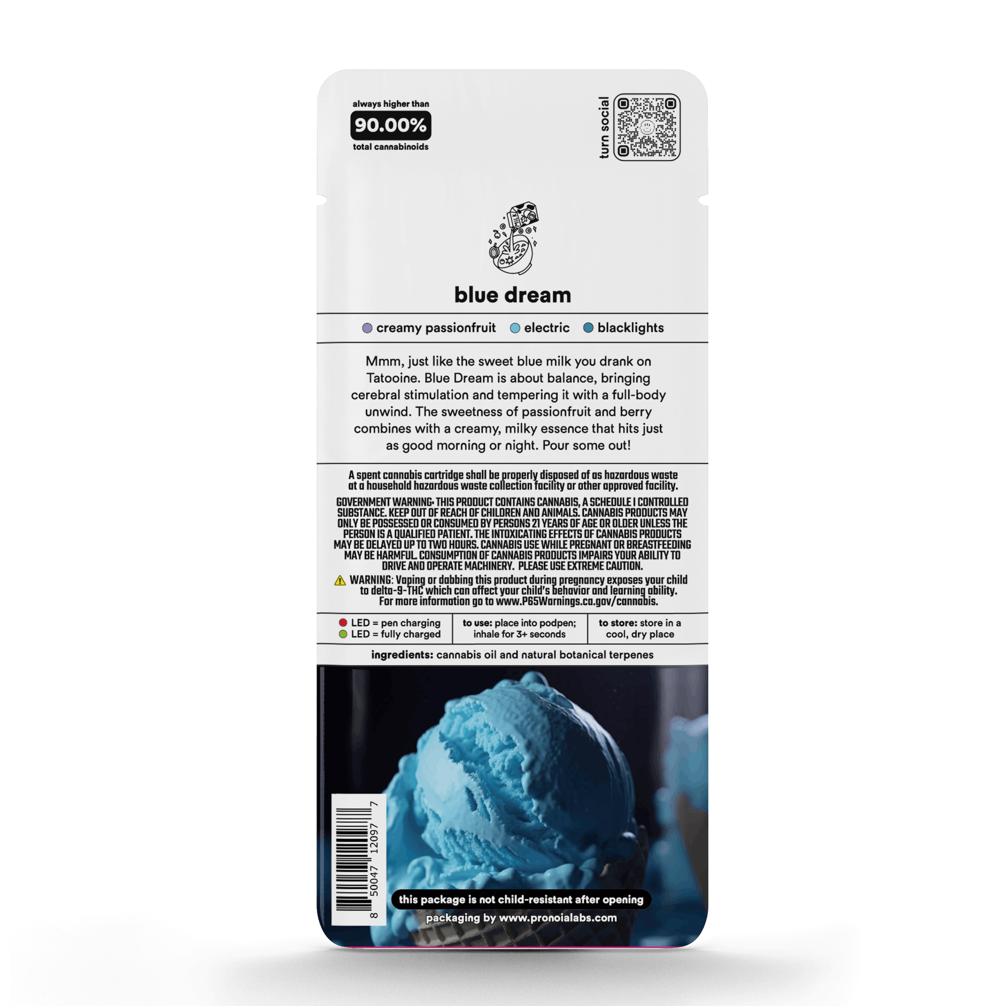 Turn Up Botanical Blends POD | 1g - Blue Dream - Sativa - Turn -  - $26 - Vape Carts