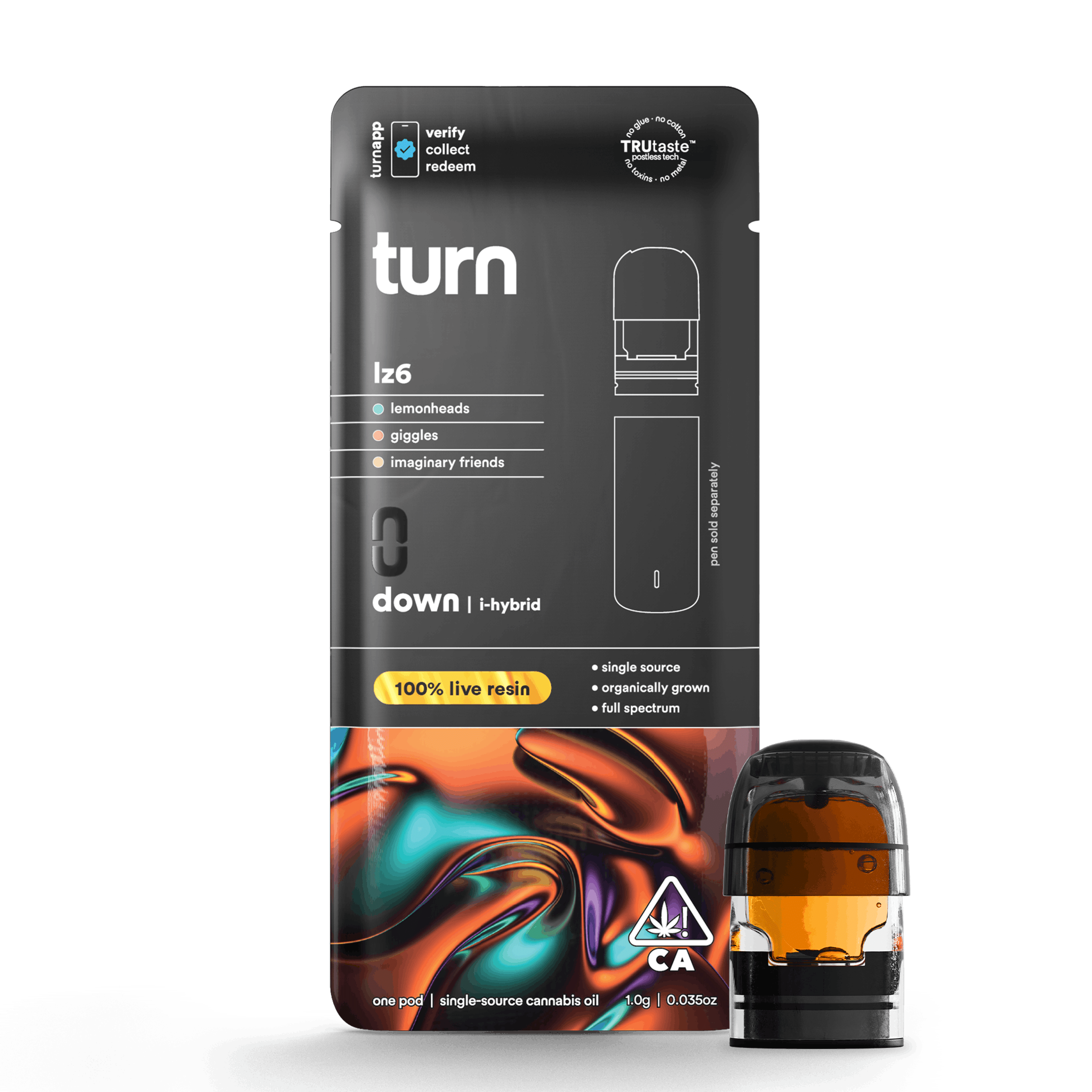 LZ6 1g Live Resin Pod - turn - - $39 - Vape Pod