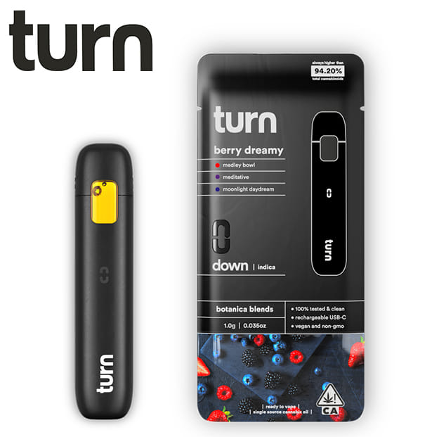 Turn AIO - Berry Dreamy - Botanica Blends All In One Vape - 1g - Turn - BB AIO - $21.97 - Disposable Vape Pens (All In One)