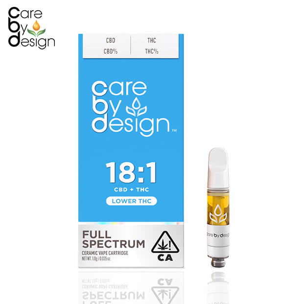 Care By Design - 18:1 CBD/THC Full Spectrum Vape - 1g - Care By Design -  - $43.99 - 510 Cartridges