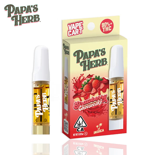 Papa's Herb Vape - Strawberry Cheesecake - 1g - Papa's Herb - 1g Cart - $22.99 - 510 Cartridges