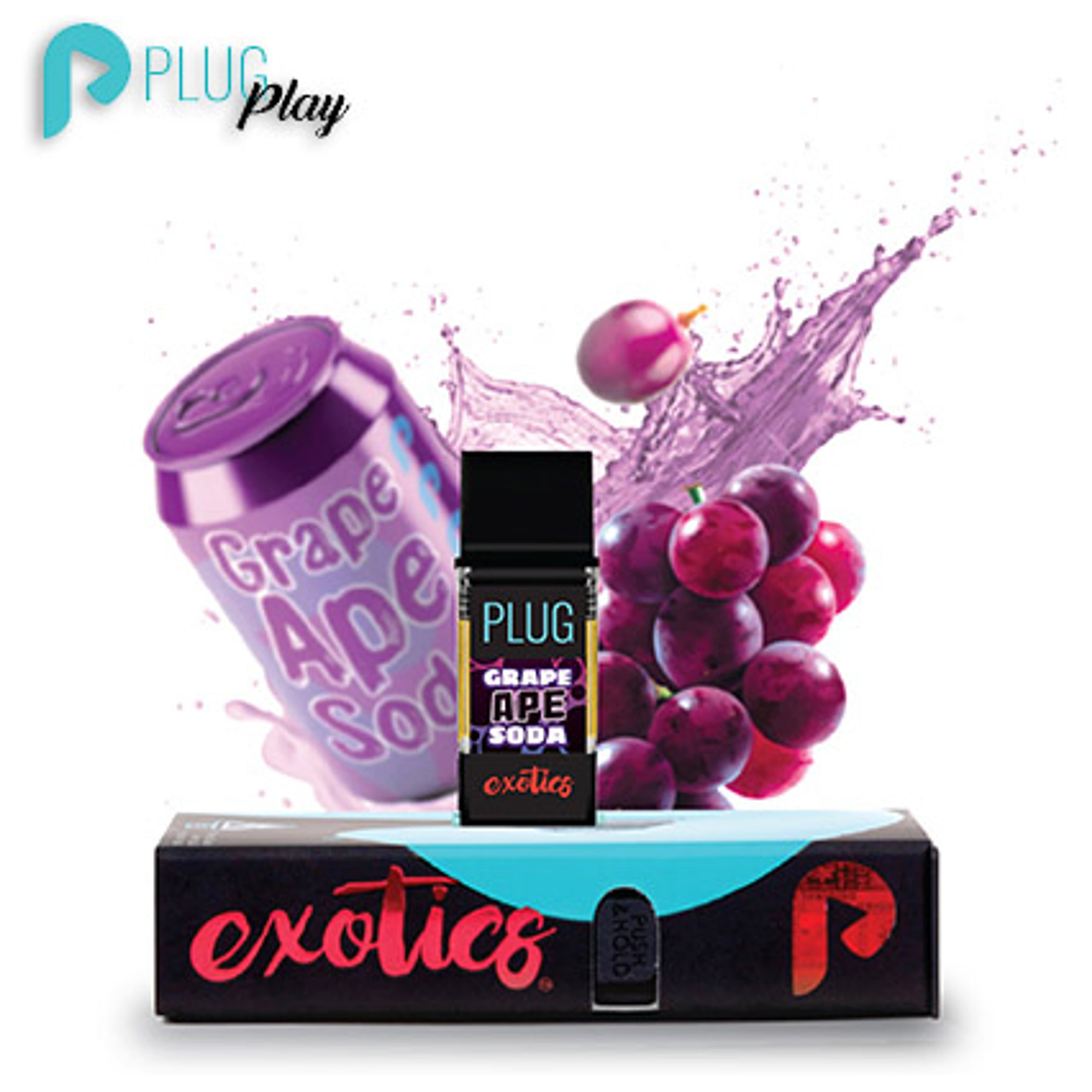 PLUGplay EXOTICS - Grape Ape Soda PLUG - 1g - PLUGplay - EXOTICS - $34.99 - PLUGplay Pods
