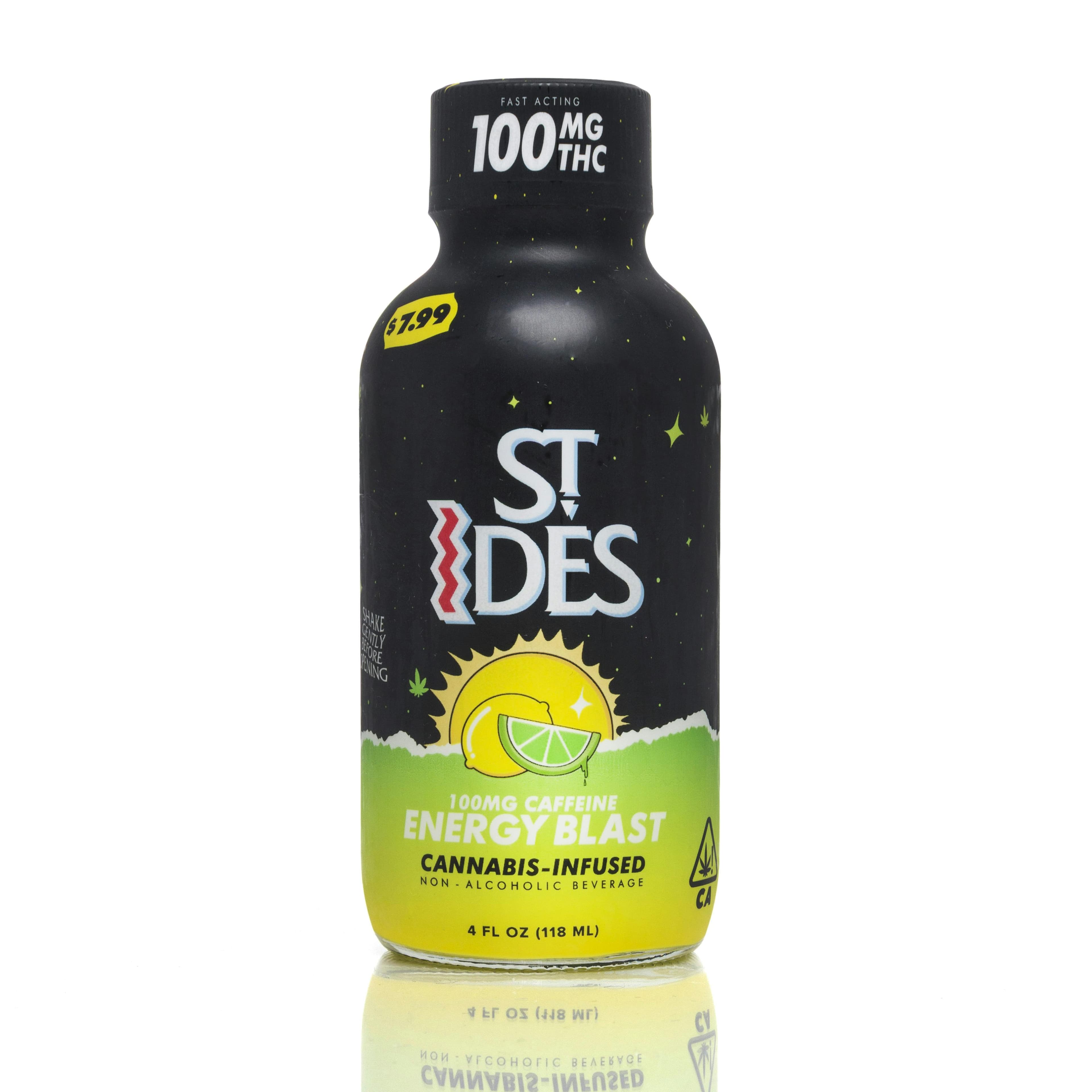Energy Blast 100mg 4oz Shot - St. Ides - null - $8 - Infused Beverage
