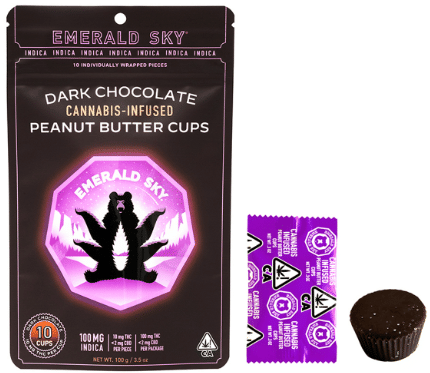 Peanut Butter Cups - Dark Chocolate Indica - 10pk (100mg)