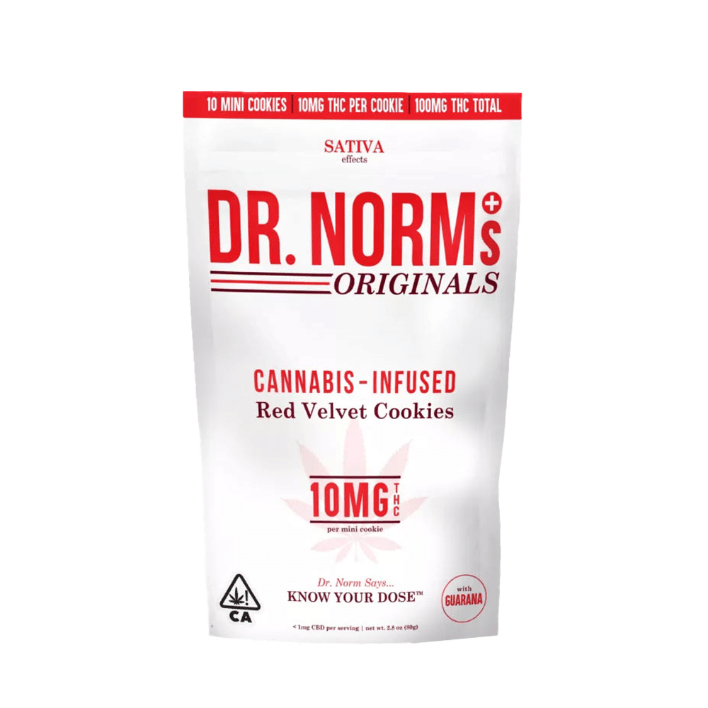 Red Velvet Cookies (10PK) (100MG) - Dr. Norm's -  - $18 - Edible