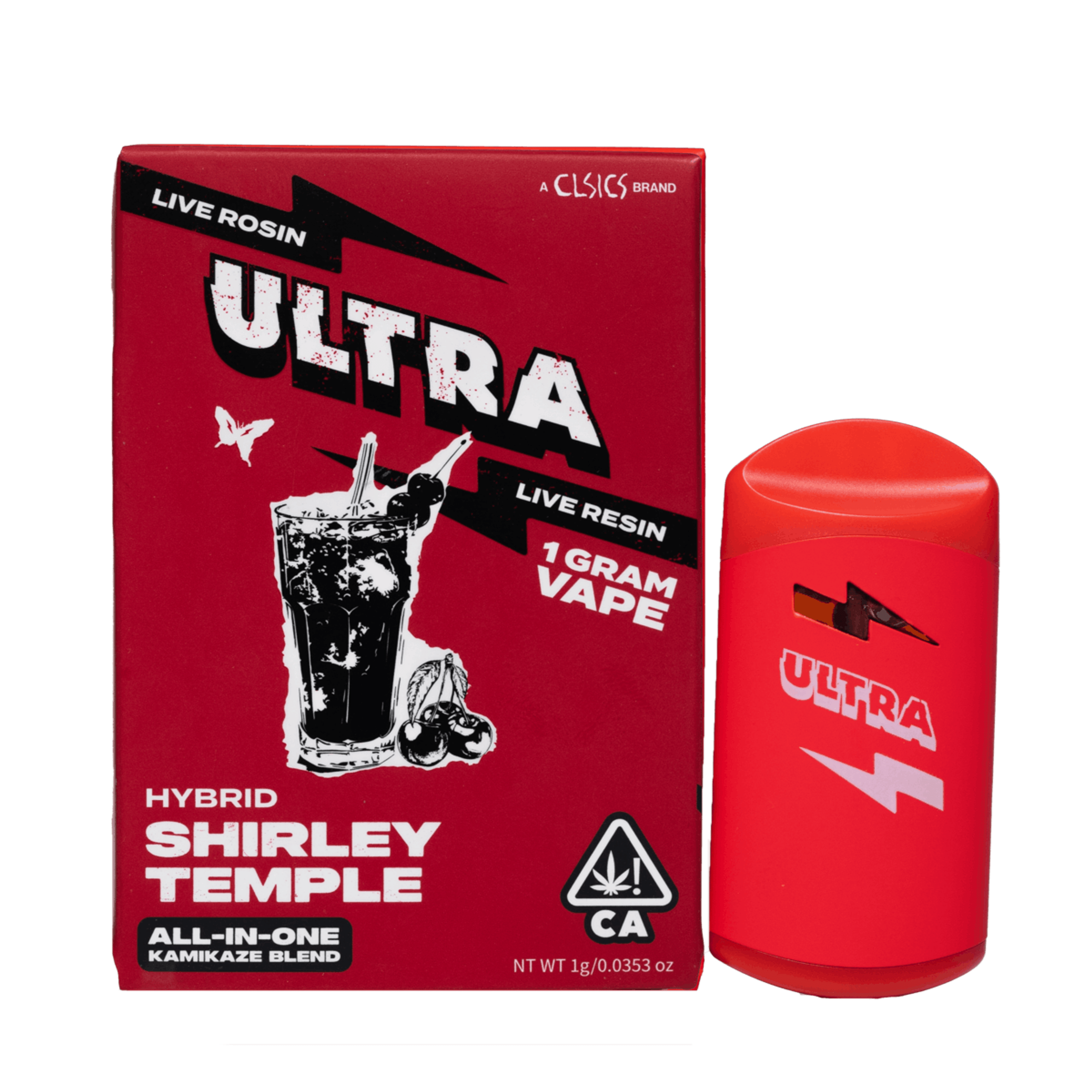 Shirley Temple - Live Rosin/Live Resin - All-In-One - Ultra - One Gram - $49.99 - Disposable Vape (All-In-One, Battery Built-In)