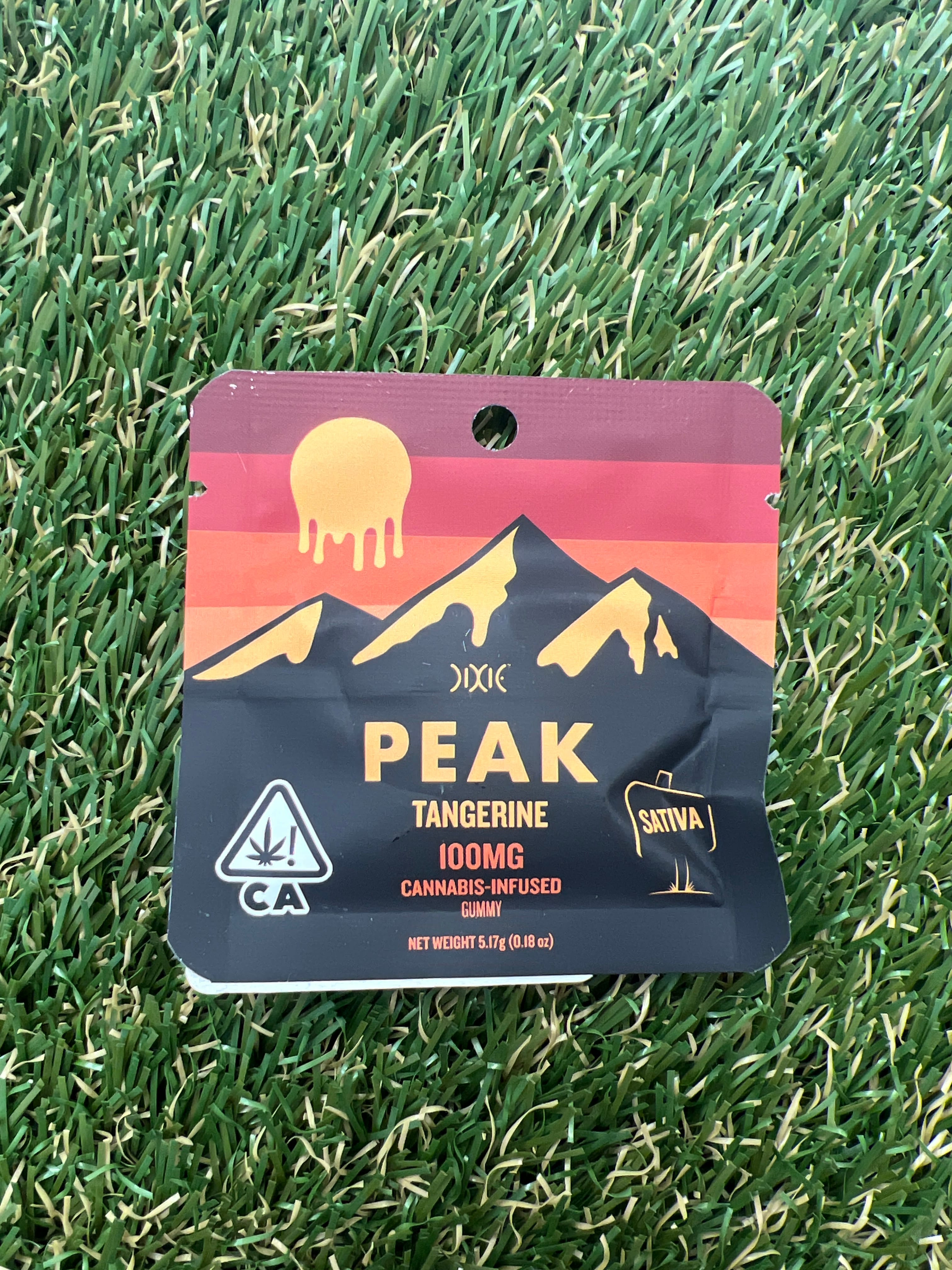 TANGERINE SINGLE 100MG GUMMY - Dixie -  - $6.45 - Edible (weight - each)