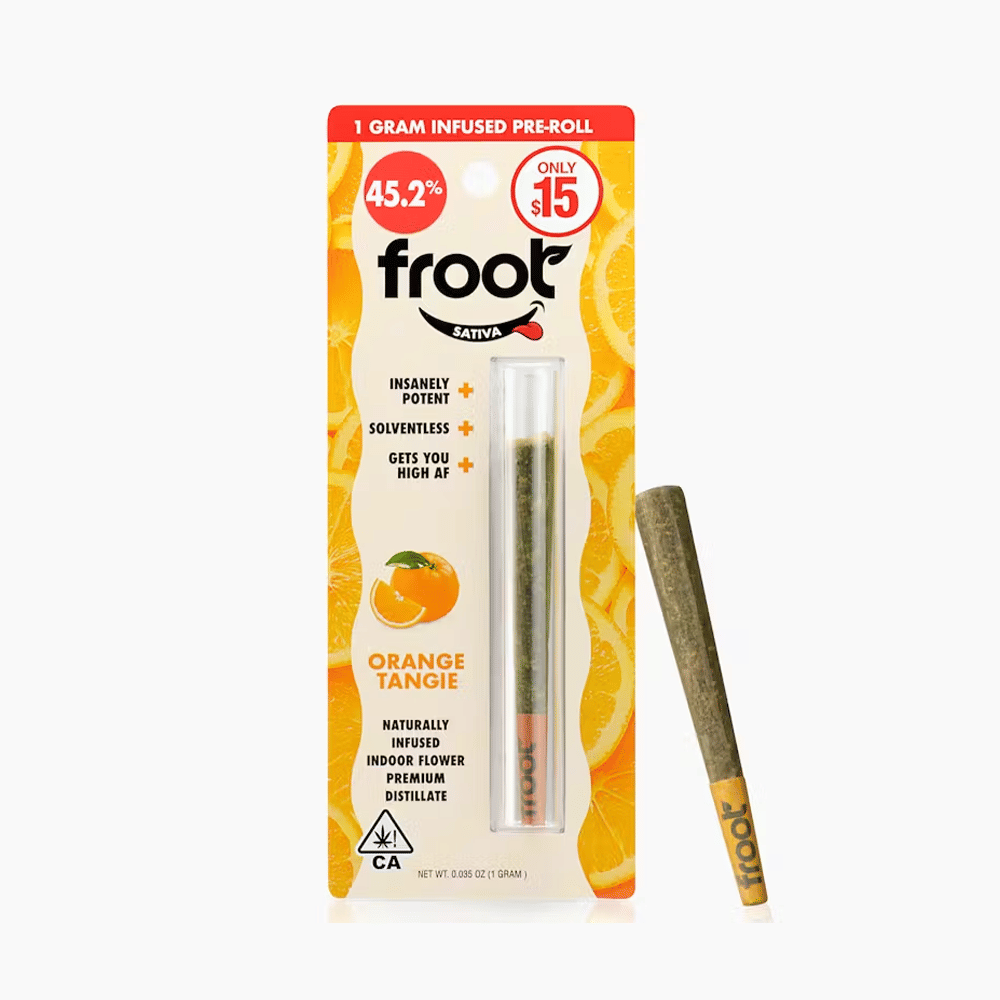Orange Tangie Infused Pre-Roll (1G) - Froot - (1G) - $15 - Preroll