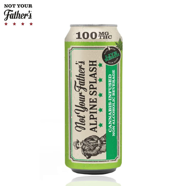 Not Your Father's - Alpine Splash Live Resin Soda - 100mg THC - Pabst Blue Ribbon - Single - $8.99 - Beverages