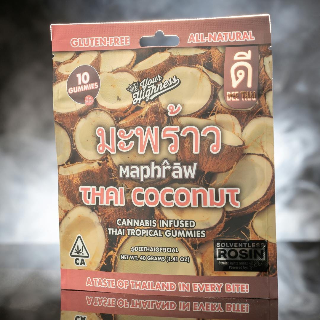 THAI COCONUT 100MG GUMMIES - DEE -  - $9 - Edibles