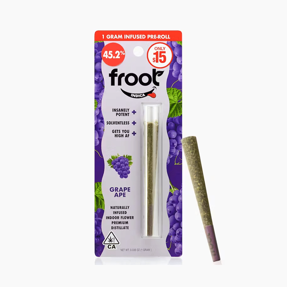 Grape Ape Infused Pre-Roll (1G) - Froot - (1G) - $15 - Preroll