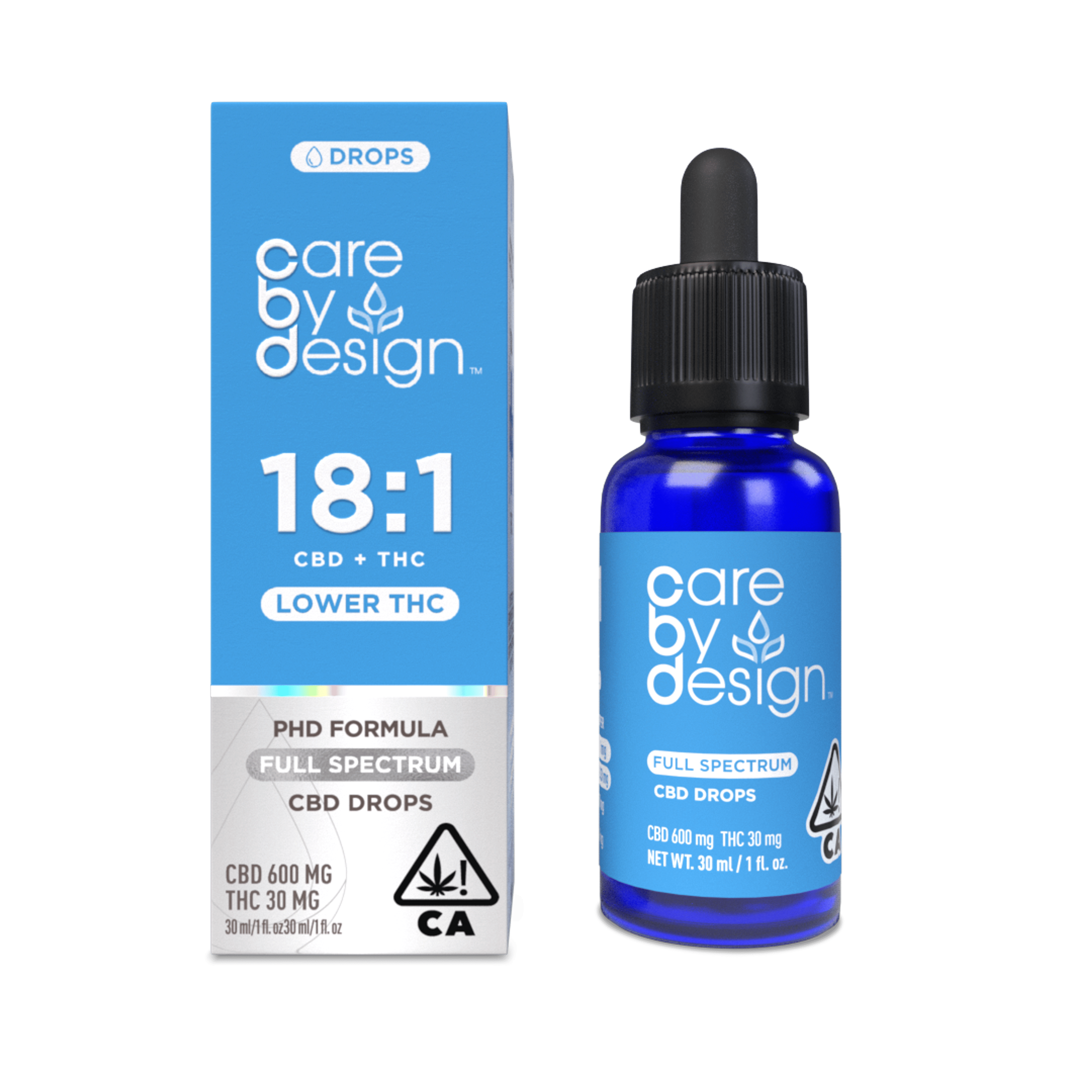 CBD Refresh Drops 30ml - CARE BY DESIGN - 18:1 - $90 - Tinctures