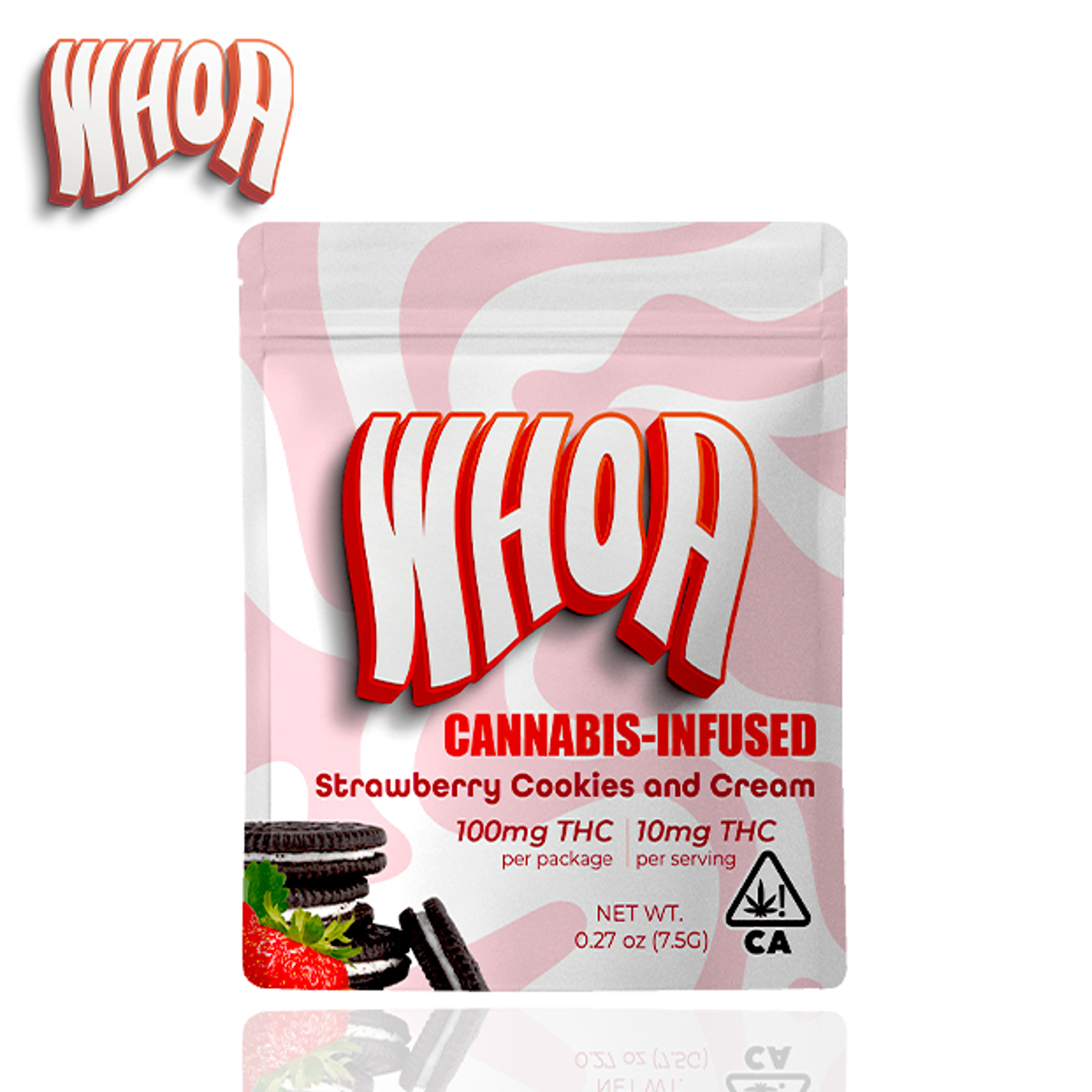 WHOA - Strawberry Cookies & Cream Chocolate Bite - 100mg *B2G1 EVERYDAY* - Whoa - - $9.99 - Edibles