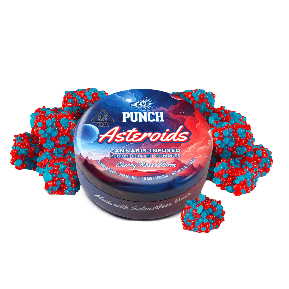 Cherry Razz Storm Solventless Asteroids (10Pk) (100Mg) - Punch Edibles & Extracts - null - $16 - Edible