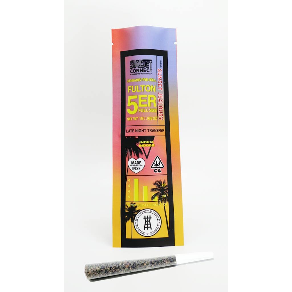 SUNSET JEALOUSY 1G PRE-ROLL - SUNSET CONNECT -  - $4.25 - Pre-Rolls