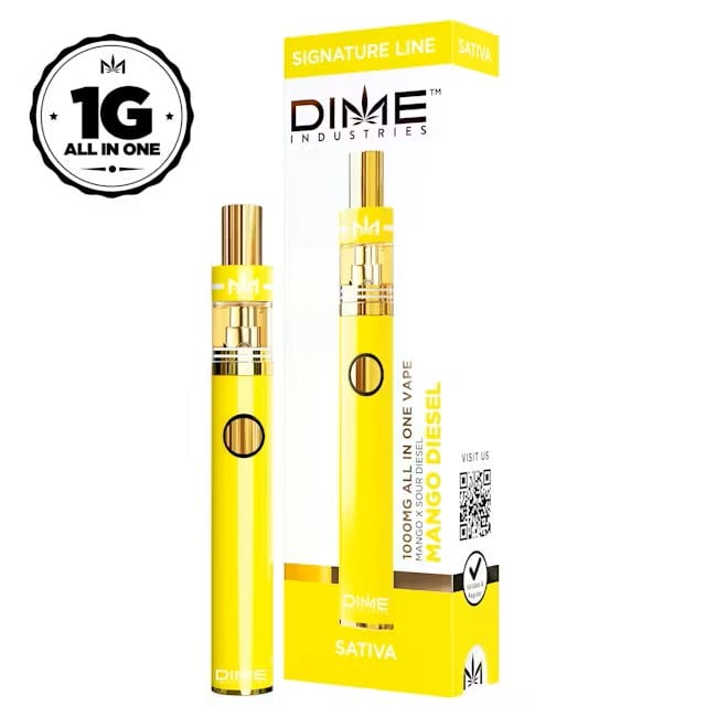 Mango Diesel 1g All In One Vape - Dime Industries -  - $32 - Ready To Use Vapes