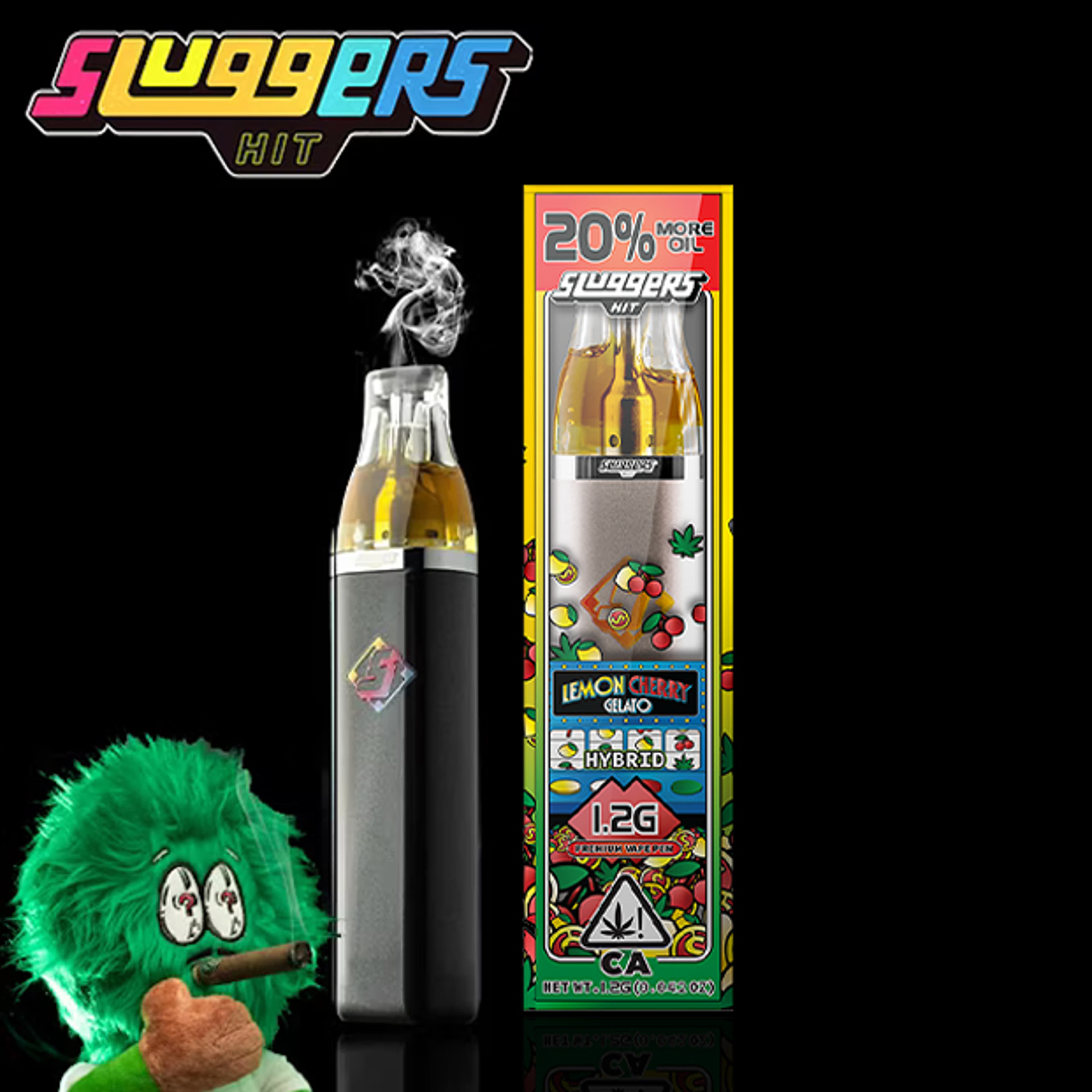 Sluggers - Lemon Cherry Gelato - Disposable Vape 1.2g - Sluggers - LCG Dispo - $27.99 - Disposable Vapes
