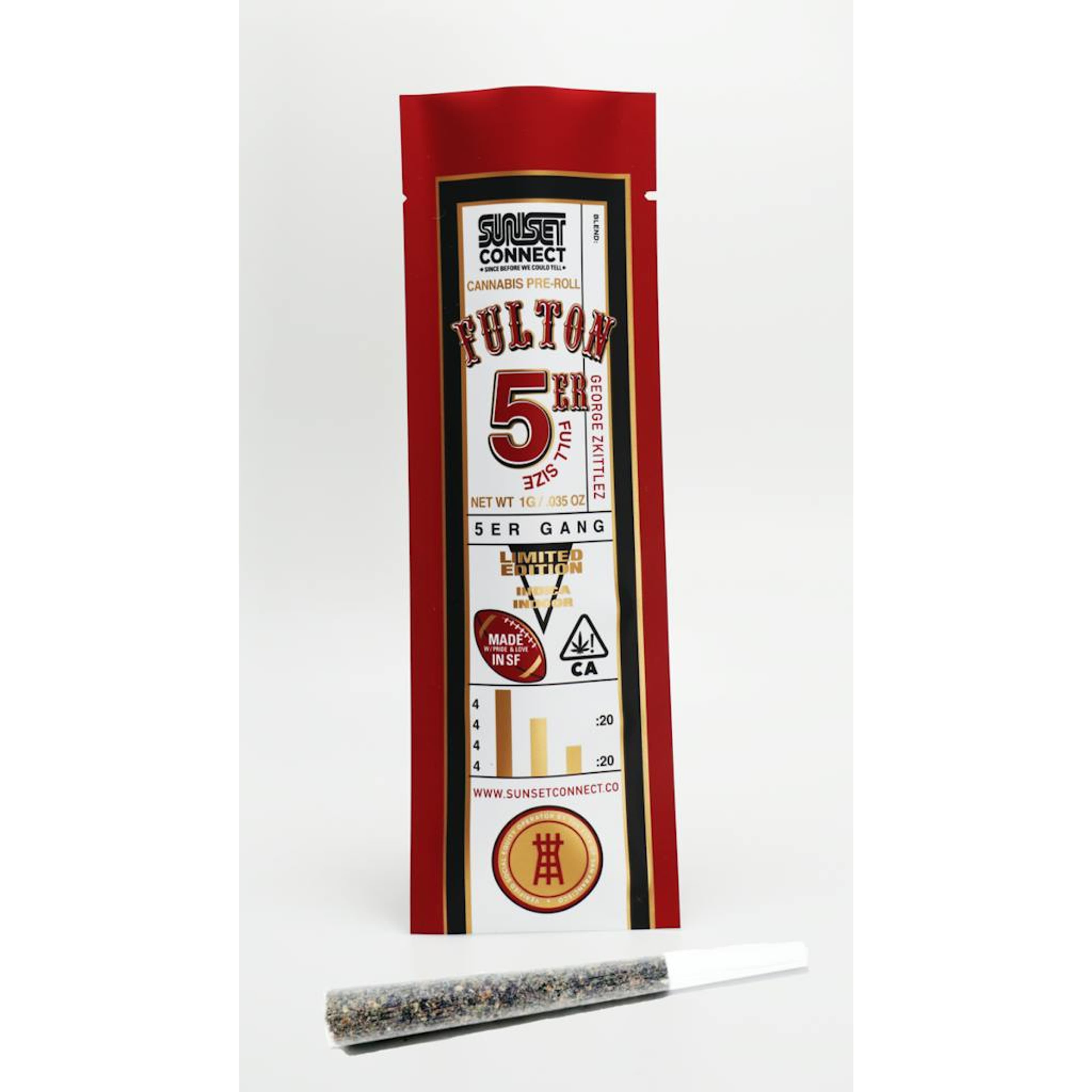 GEORGE ZKITTLEZ 1G PRE-ROLL - SUNSET CONNECT - - $4.25 - Pre-Rolls