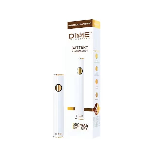 White 510 Battery V5.0 - Dime Industries -  - $24 - Accessory