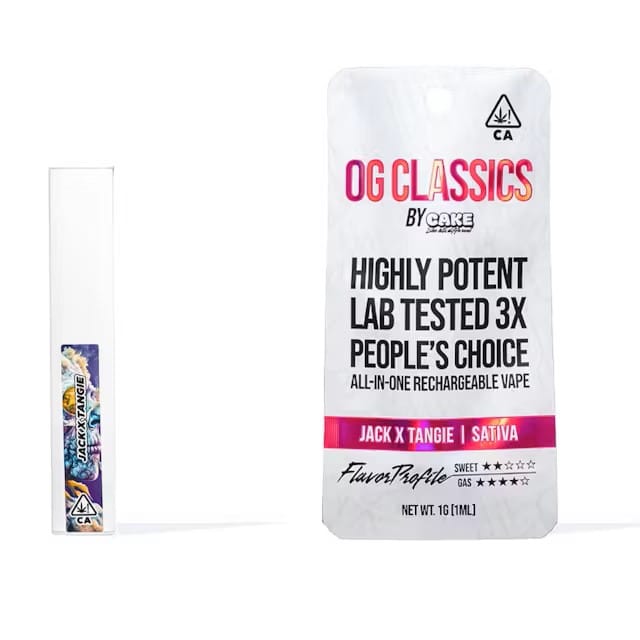 OG Classics - Jack X Tangie 1g AIO Vape - Cake - null - $20 - Ready To Use Vapes