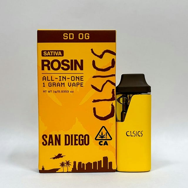 SD OG - LIVE ROSIN ALL IN ONE VAPE 1g