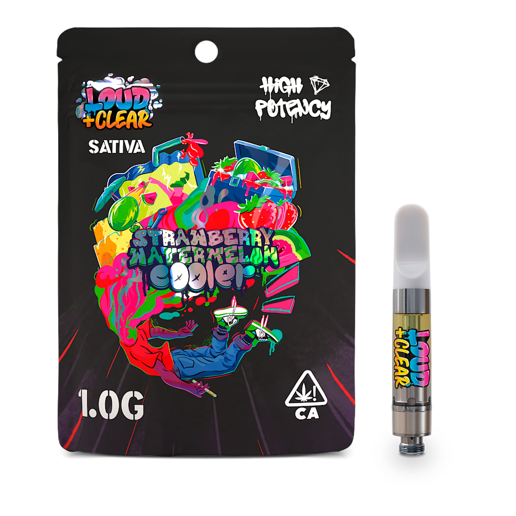 Strawberry Watermelon Cooler (S) Diamond Cartridge - 1g - Loud and Clear - Strawberry Waternmelon Cooler (S) - $21.75 - Cartridges