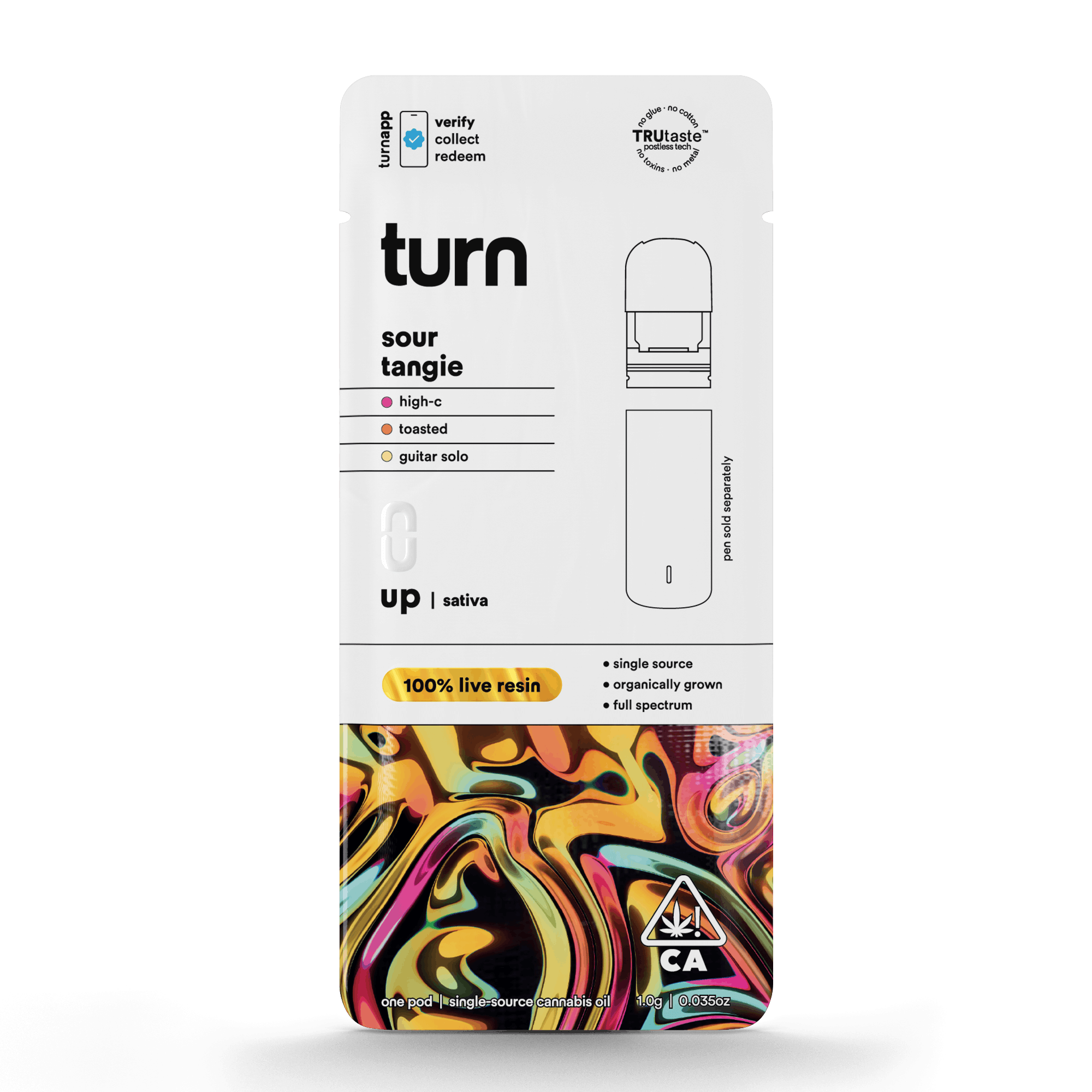 Sour Tangie 'Turn Up' Live Resin Pod 1g - Turn -  - $36 - Vapes