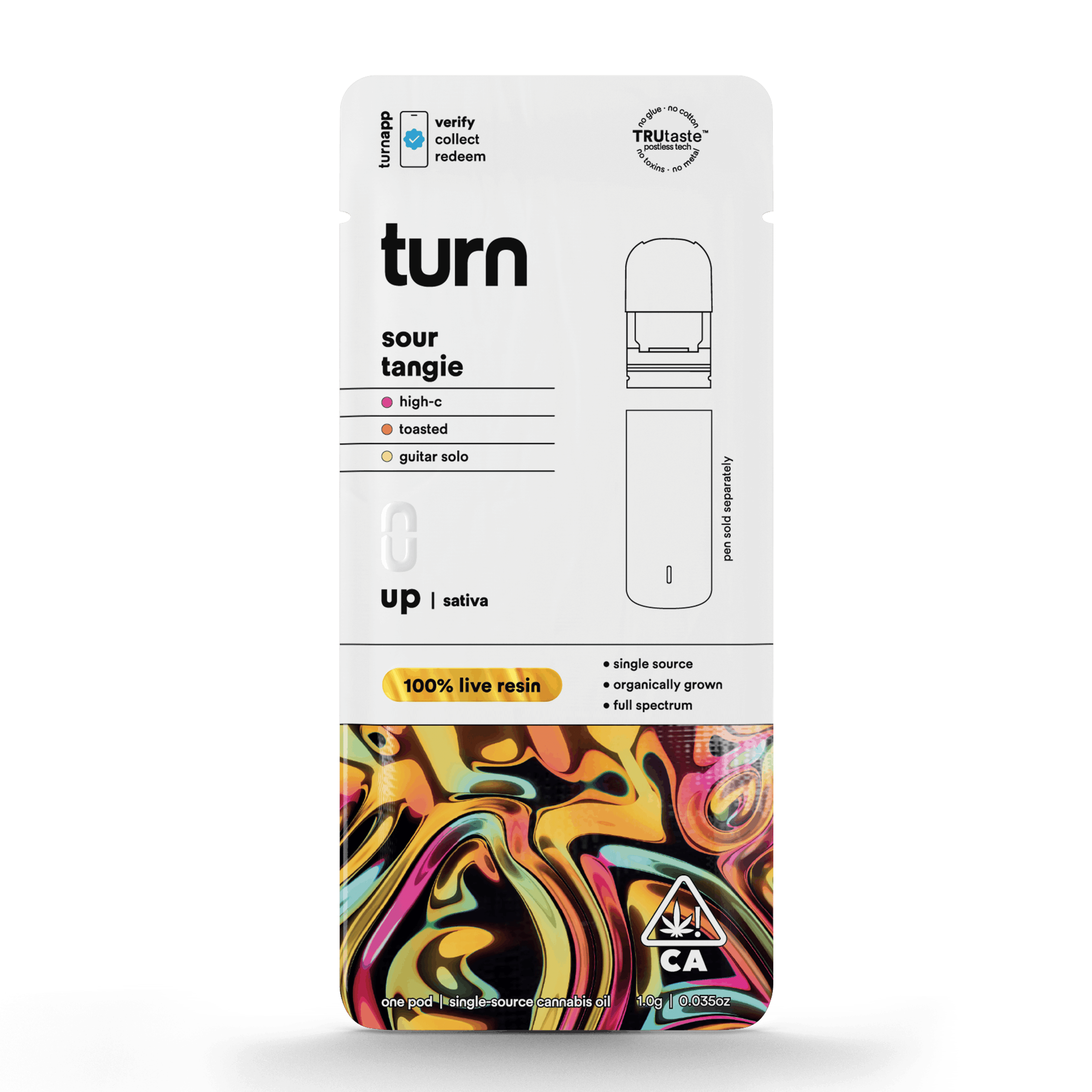 Sour Tangie 'Turn Up' Live Resin Pod 1g - Turn - - $36 - Vapes