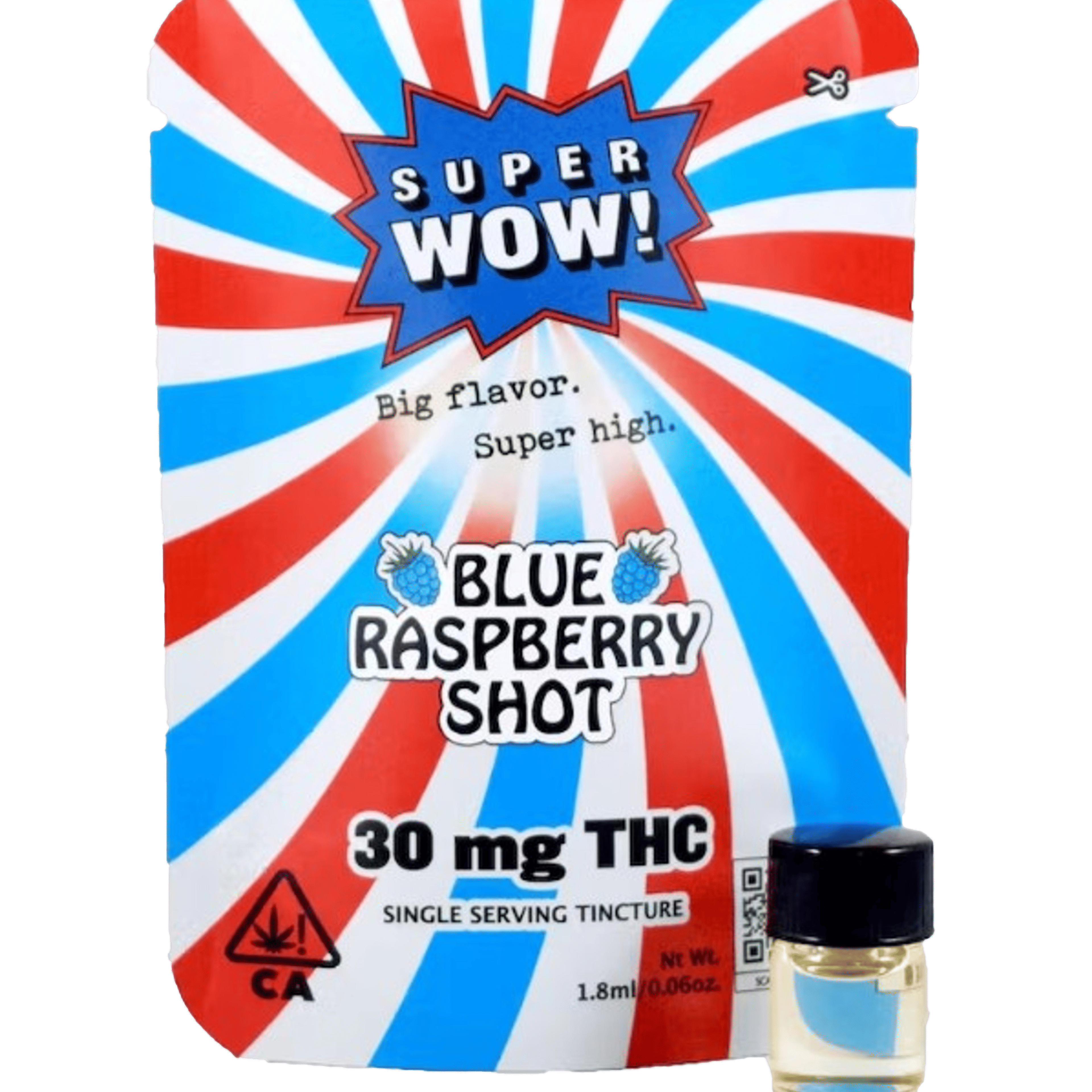 Blue Raspberry Shot - Super Wow - Single - $5.99 - Tinctures