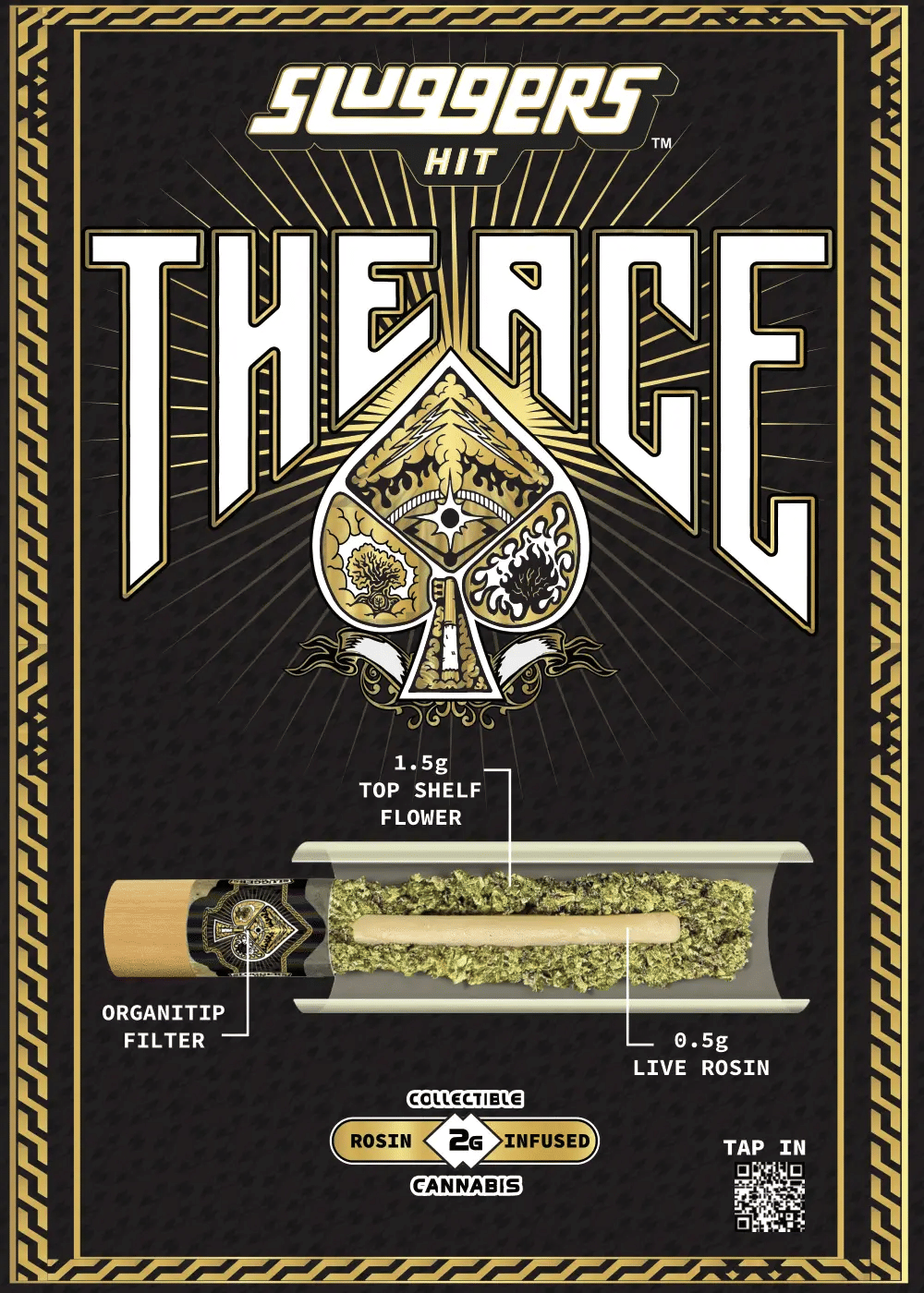 Euphoria x Hurricane SZN - 2G Hash Hole - Sluggers - Euphoria x Hurricane SZN (S) - $36 - Pre-Rolls