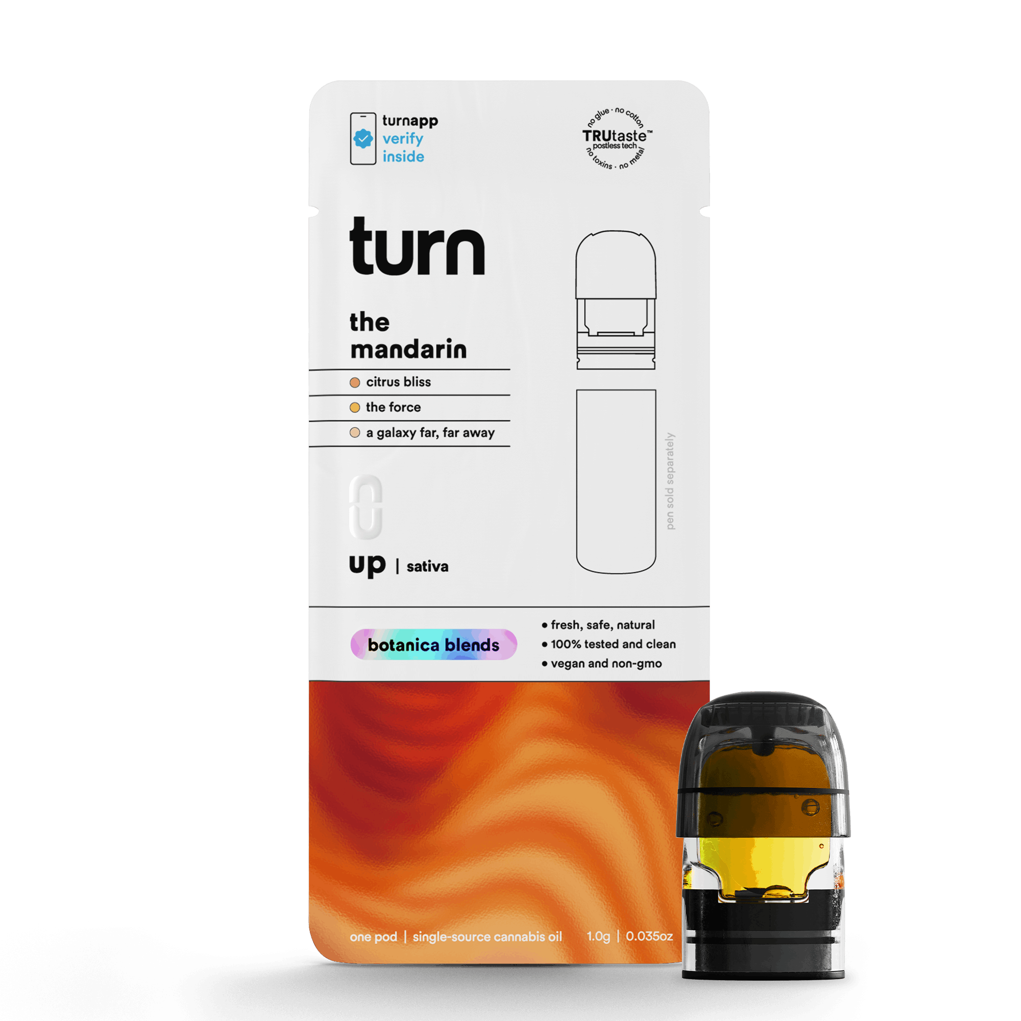 1.0g POD | the mandarin | botanica blends | up | - Turn -  - $35 - Vape Pens
