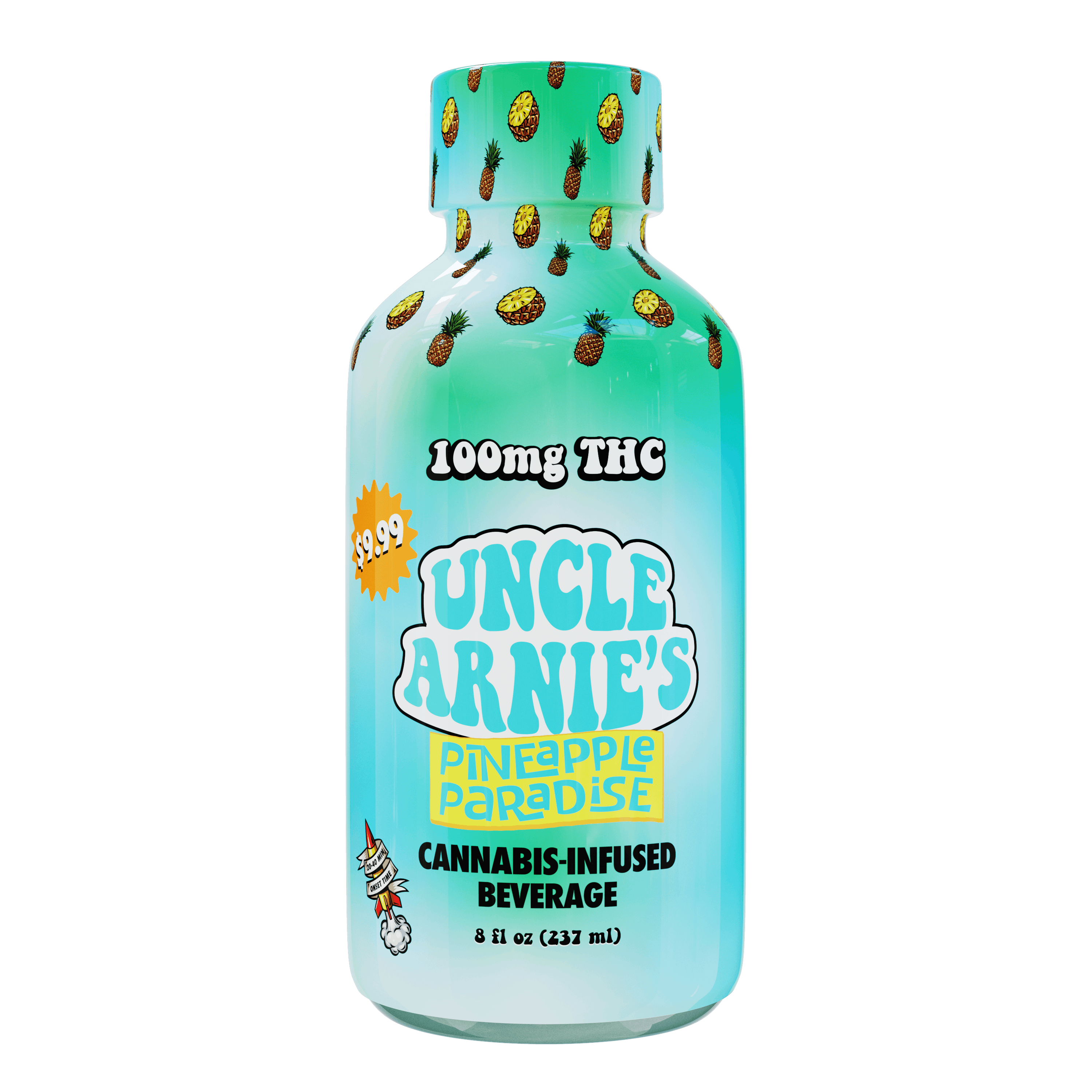 Pineapple Paradise 100mg - Uncle Arnie's -  - $10 - Drinks