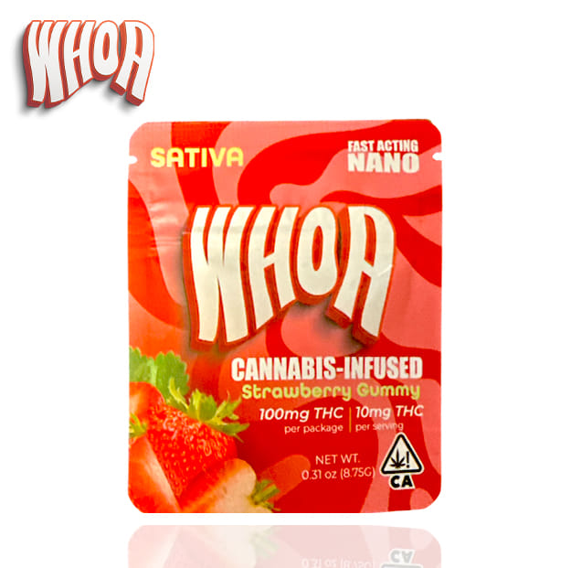 WHOA - Strawberry Gummies - 100mg *B2G1 EVERYDAY* - Whoa -  - $7.99 - Edibles