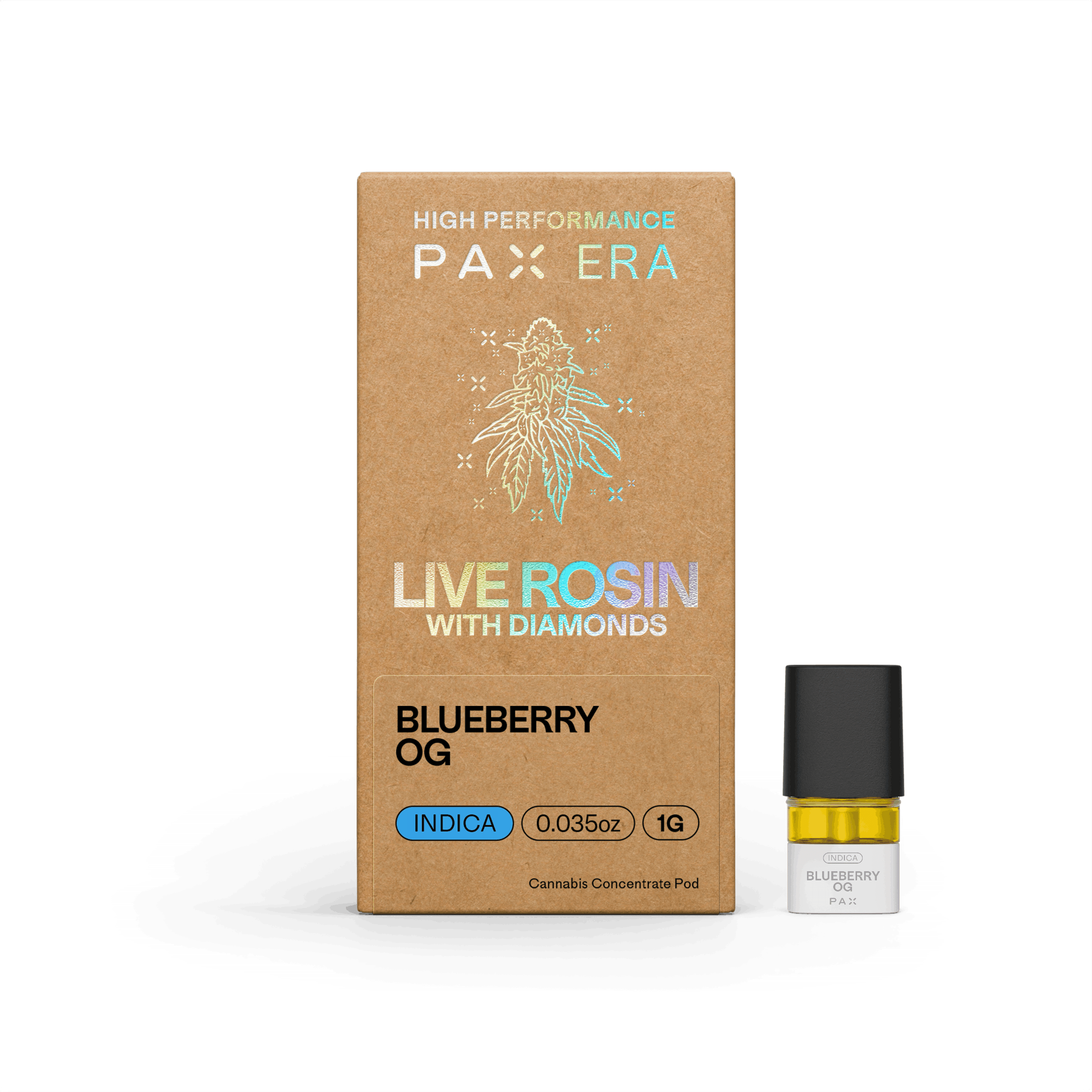 Live Rosin with Diamonds - Blueberry OG 1g - PAX - - $50 - Vape Pens